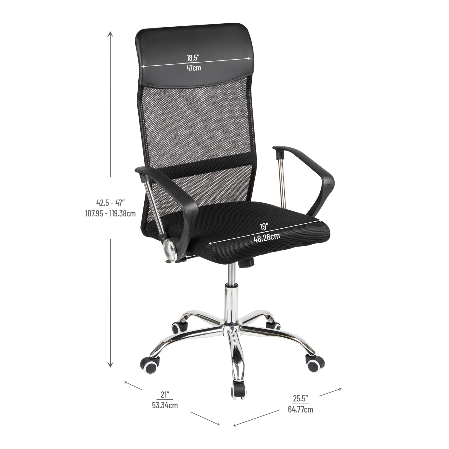Mind Reader Ergonomic Mesh HighBack Swivel Executive Office Desk Chair 42 1247inH Black PopularChairscom Mind Reader Ergonomic Mesh High Back Swivel Executive Office Desk Chair 42 12 47inH Black PopularChairscom