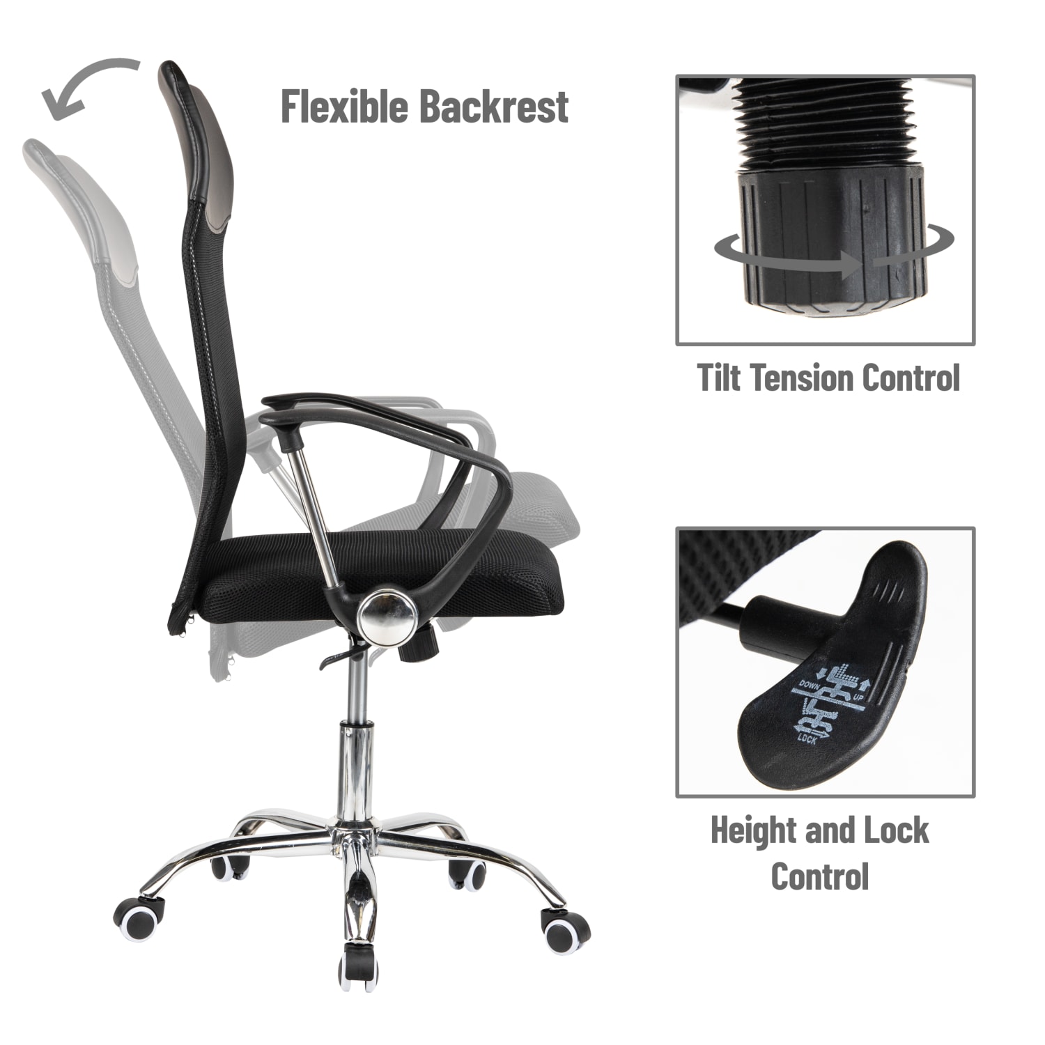 Mind Reader Ergonomic Mesh HighBack Swivel Executive Office Desk Chair 42 1247inH Black PopularChairscom Mind Reader Ergonomic Mesh High Back Swivel Executive Office Desk Chair 42 12 47inH Black PopularChairscom