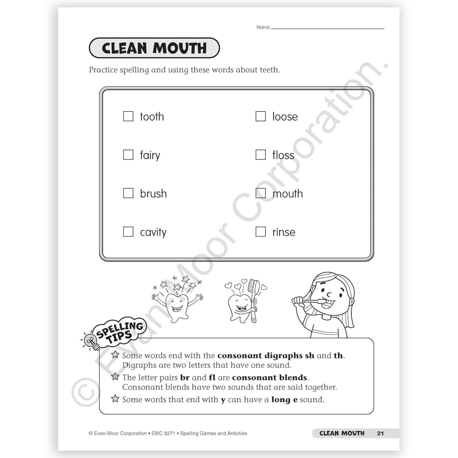 Evan-Moor Educational Publishers Spelling Games and Activities, Grade 1 - Image 5
