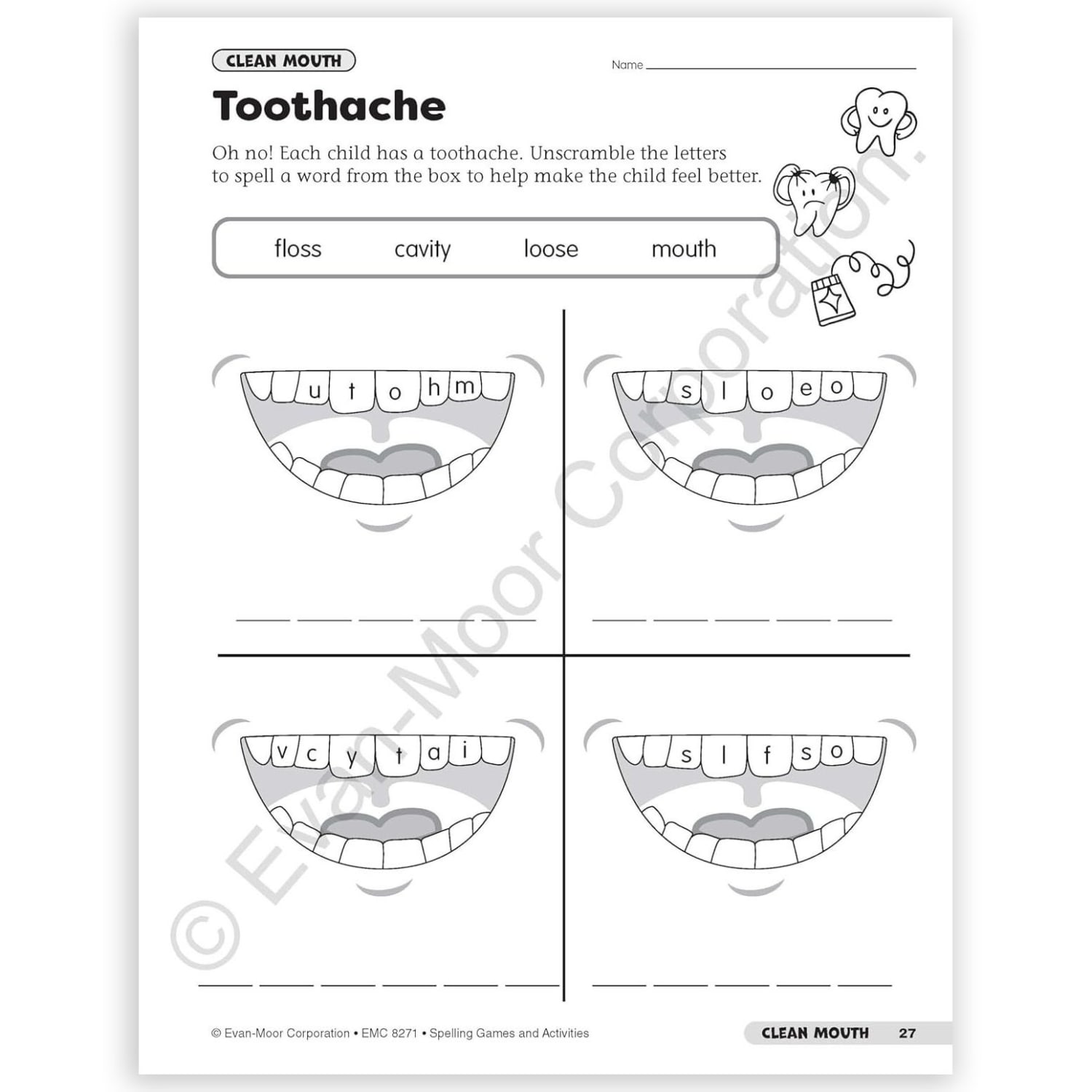 Evan-Moor Educational Publishers Spelling Games and Activities, Grade 1 - Image 6