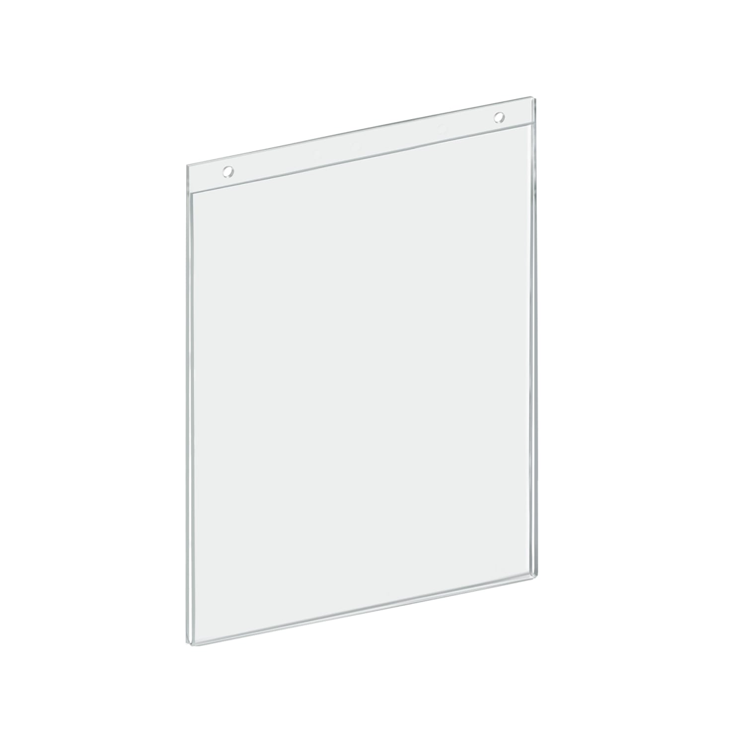 Azar Displays Acrylic Vertical Sign Holders, 12inH x 9inW x 1/4inD, Clear, Pack Of 10 Holders