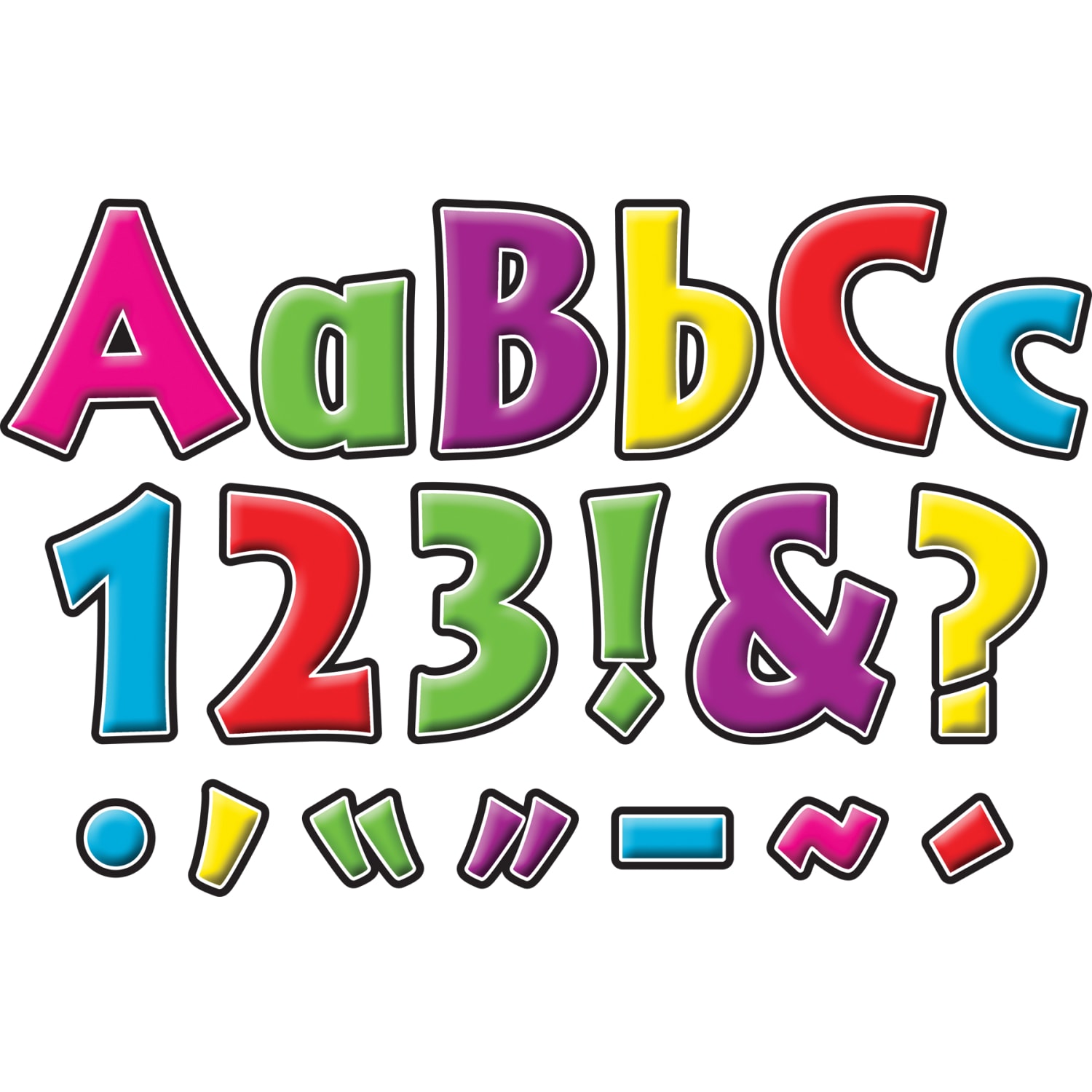 Barker Creek Letter Pop-Outs, 4in, Neon, Pack Of 510 - Image 4