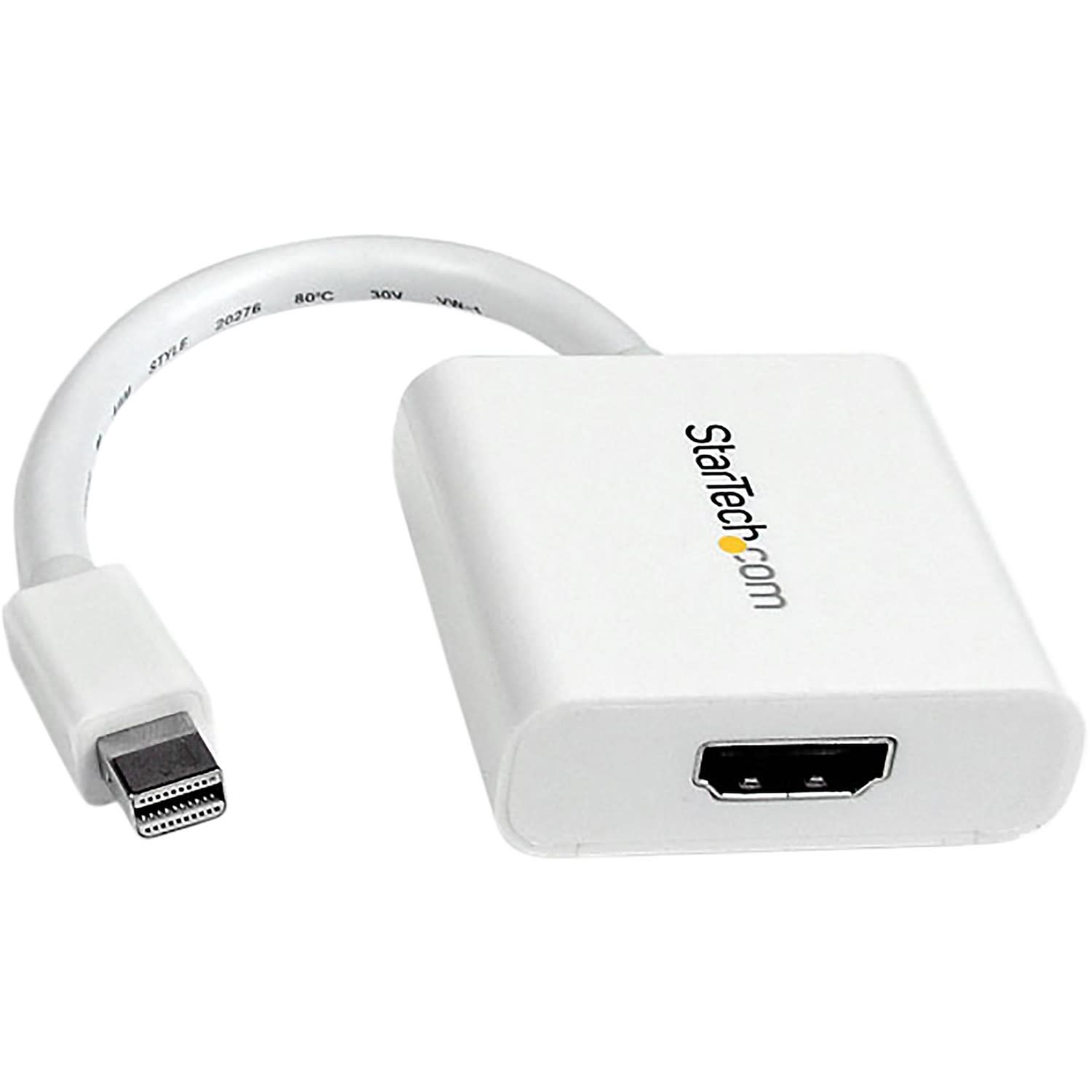 StarTech.com Mini DisplayPort To HDMI Video Adapter Converter, White - Image 6