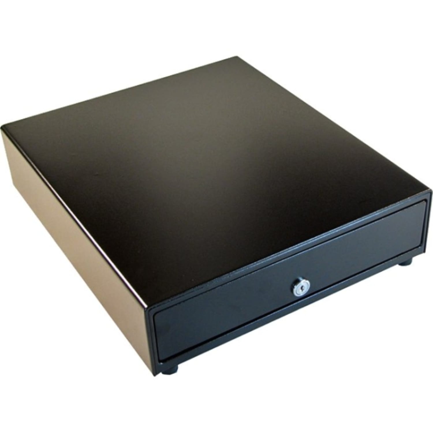 apgStandard- Duty Point of Sale Cash Drawer | Vasario Series VBS554A-BL1616-B10 - 5 Bill - 8 Coin - 2 Media Slot - USB - Stainless Steel, Plastic - Black - 4.3in Height x 16.2in Width x 16.3in Depth - Image 4