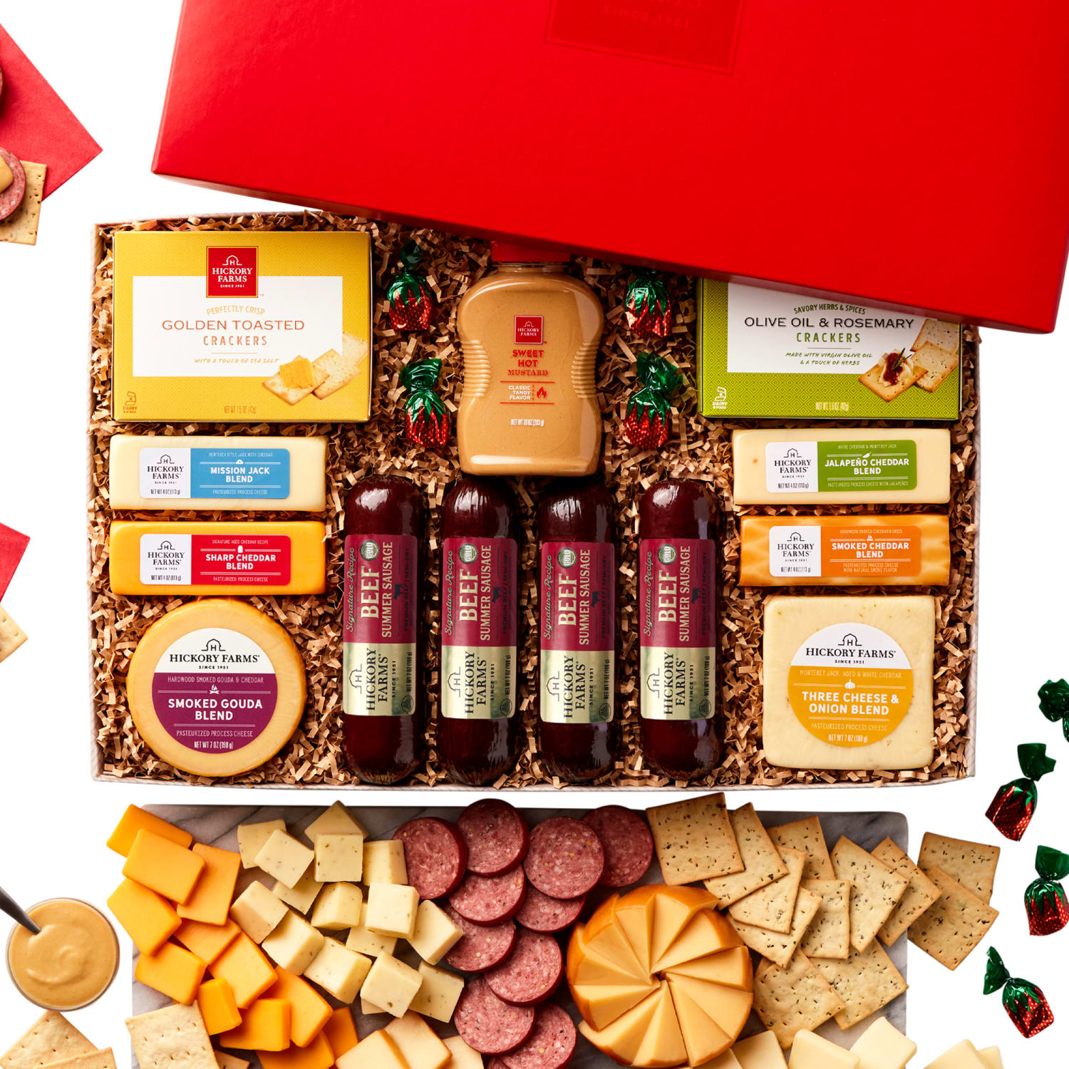 Hickory Farms - Ultimate Sausage and Cheese Gift Box - 17 items - Image 3