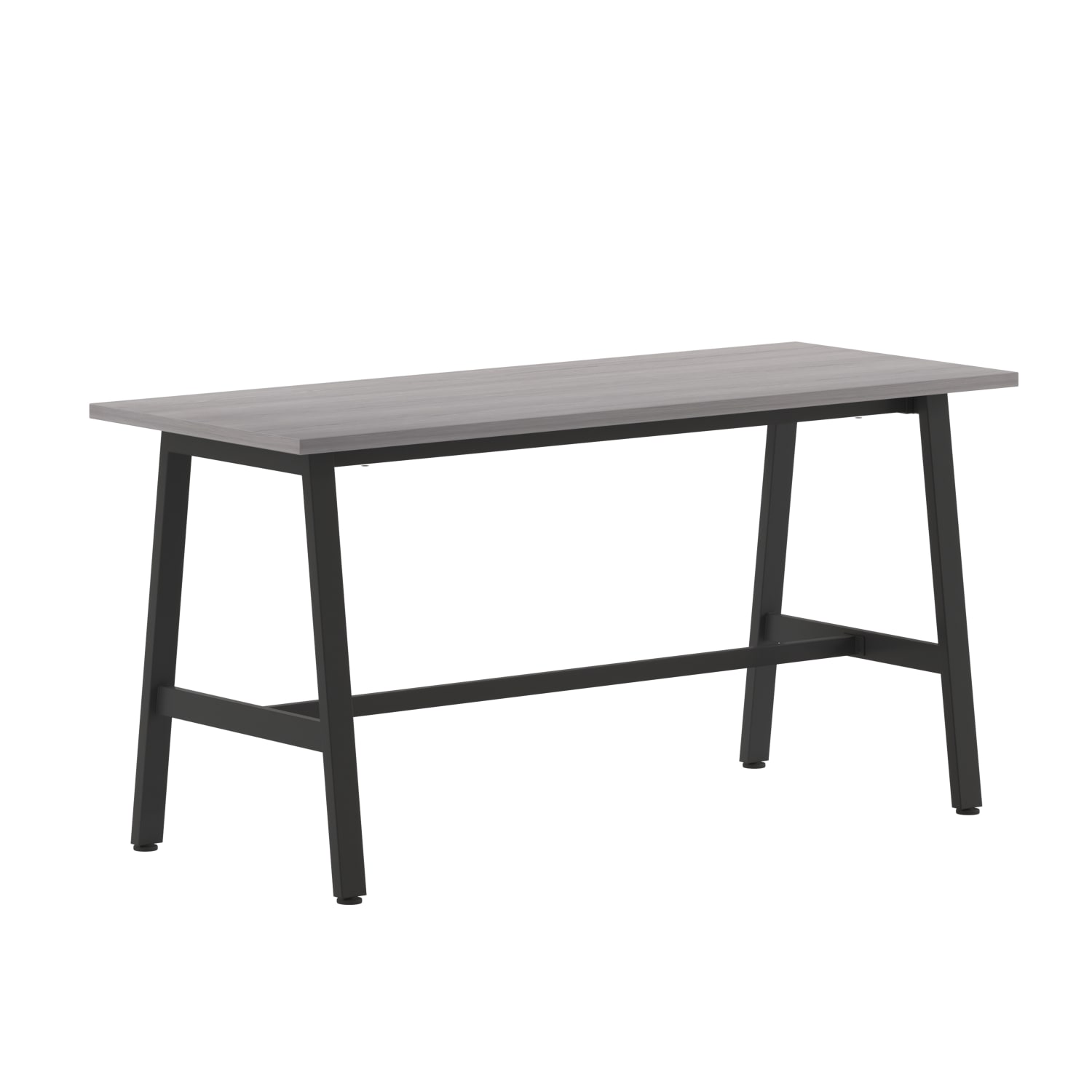 Flash Furniture Redmond Commercial 60x24 Conference Table with 1in Thick Double Sided Laminate Table Top with PVC Edging and Heavy Duty A-Frame Steel Base, Gray Oak - Image 3