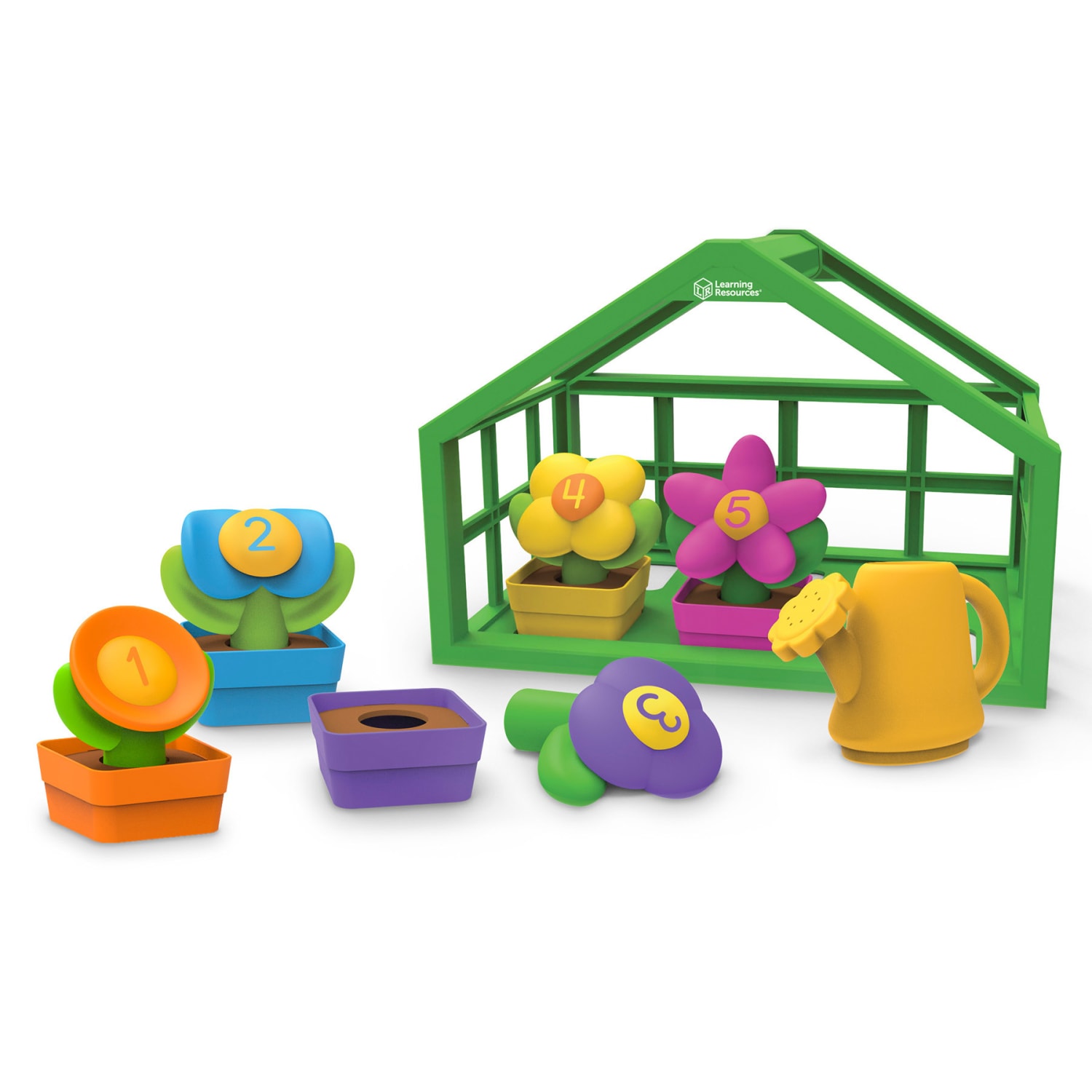Learning Resources Growing Greenhouse Color And Number Playset, Multicolor - Image 4