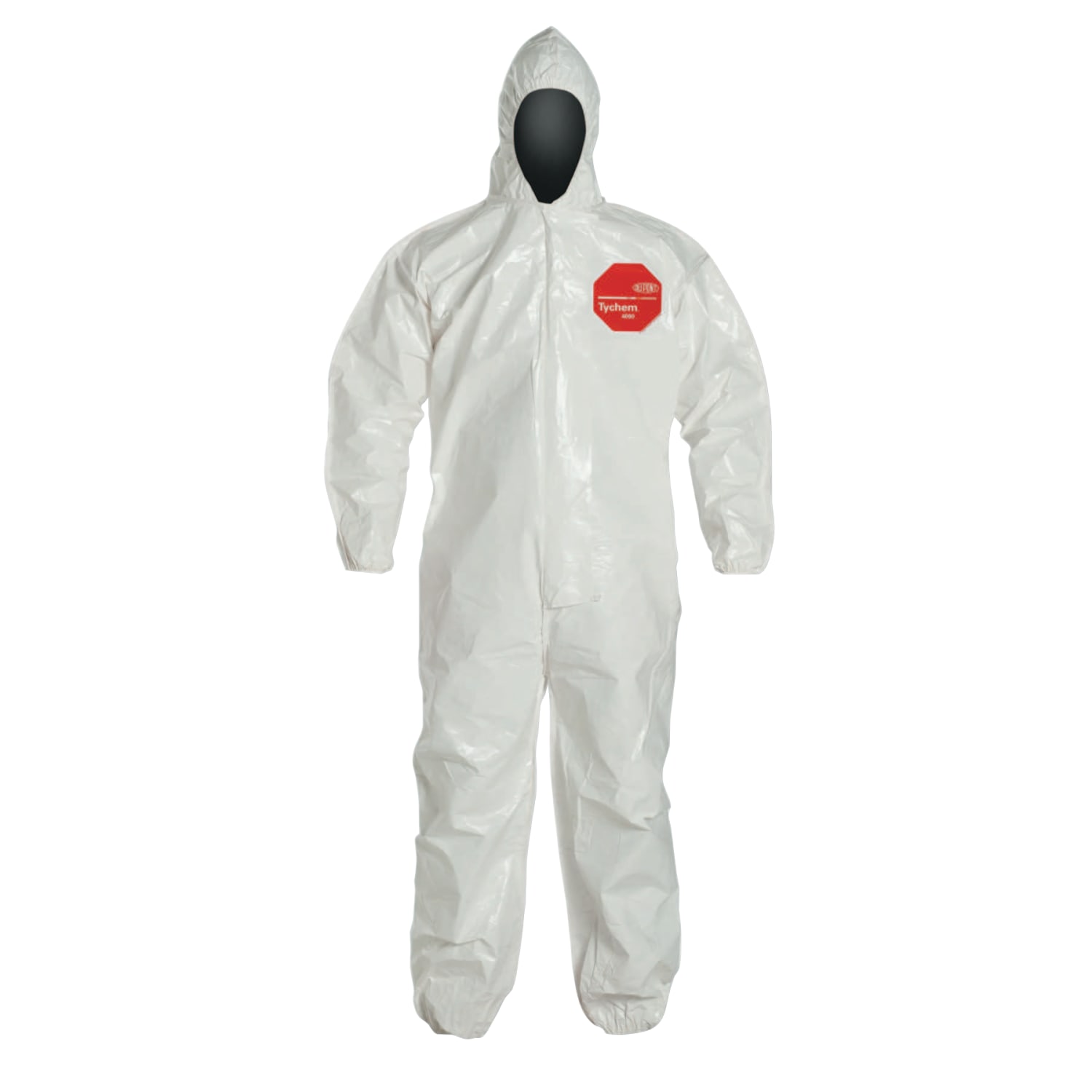 DuPont Tychem SL Coveralls With Hood, X-Large, White, Pack Of 12 Coveralls - Image 3
