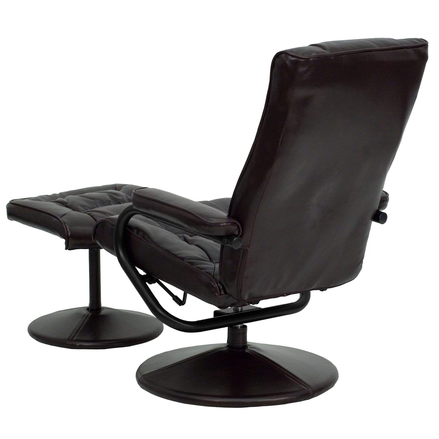 Flash Furniture Contemporary Recliner With Wrapped Base Ottoman Brown PopularChairscom Flash Furniture Contemporary Recliner With Wrapped Base Ottoman Brown PopularChairscom