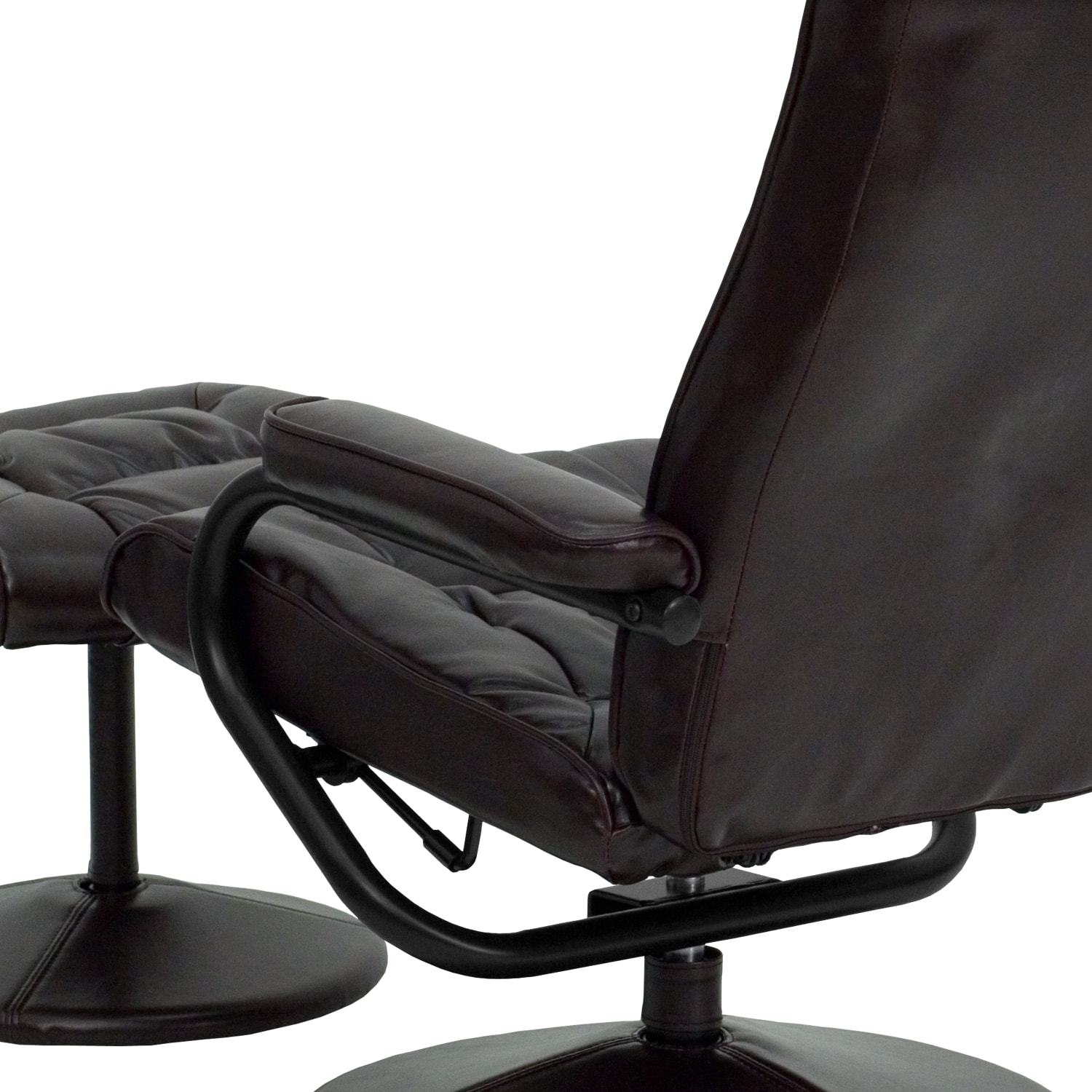 Flash Furniture Contemporary Recliner With Wrapped Base Ottoman Brown PopularChairscom Flash Furniture Contemporary Recliner With Wrapped Base Ottoman Brown PopularChairscom