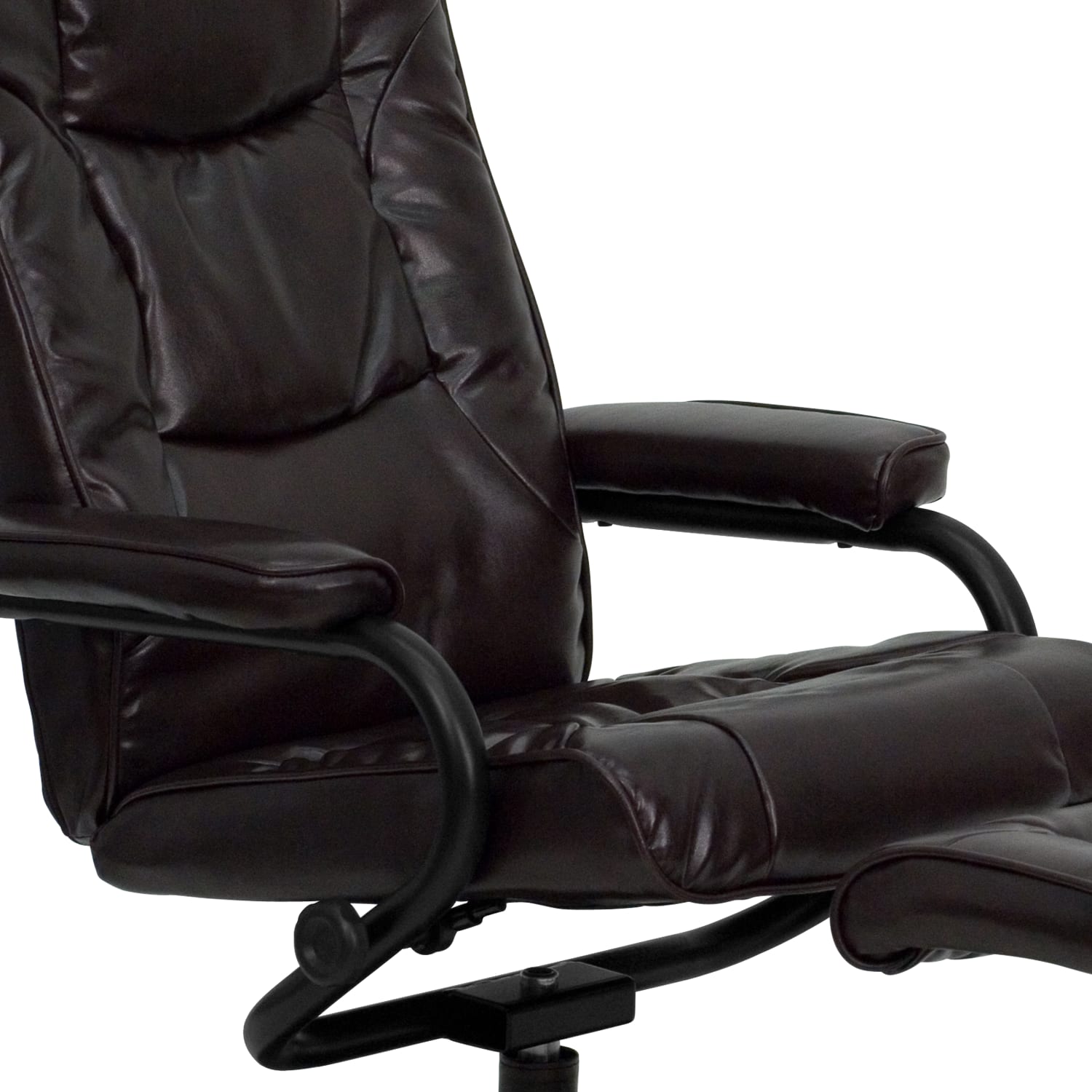 Flash Furniture Contemporary Recliner With Wrapped Base Ottoman Brown PopularChairscom Flash Furniture Contemporary Recliner With Wrapped Base Ottoman Brown PopularChairscom