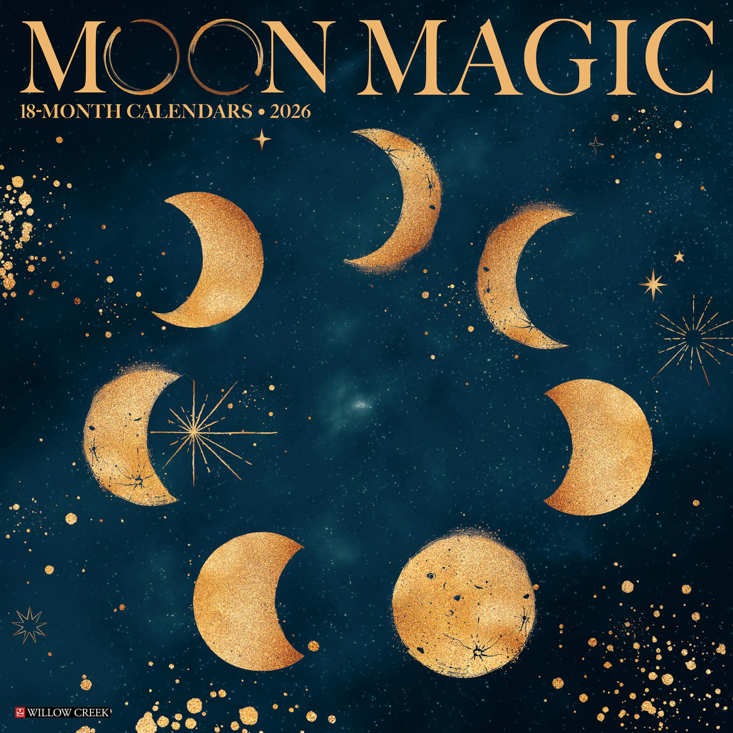 2026 Willow Creek Press Art & Design Monthly Wall Calendar, 12in x 12in, Moon Magic, January To December, 52006 - Image 3
