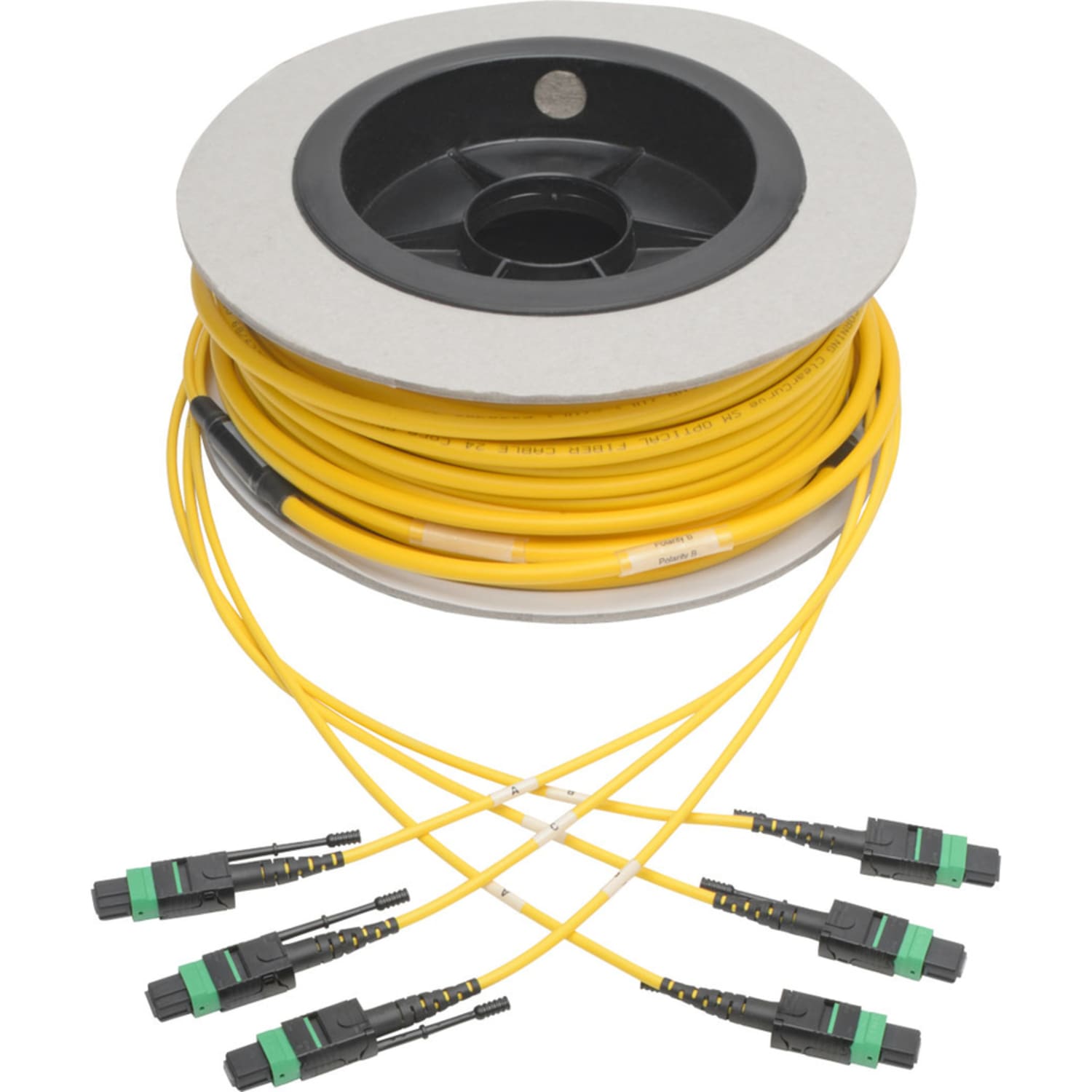 Eaton Tripp Lite Series MTP/MPO (APC) Singlemode Slim Trunk Cable, 24-Strand, 40/100 GbE, 40/100GBAS - N39230M3X8AP - Image 4