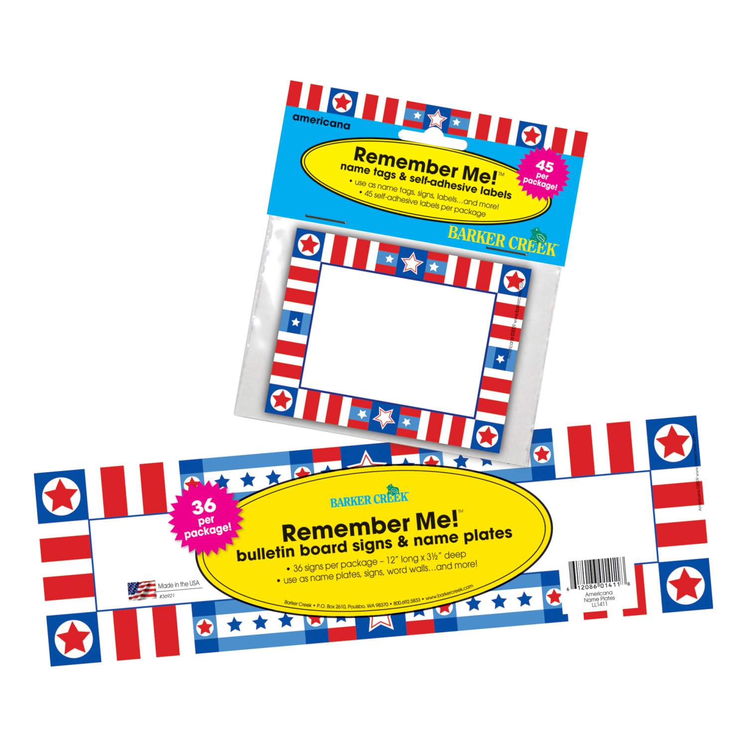 Barker Creek Name Tag And Name Plate Set, USA - Image 5