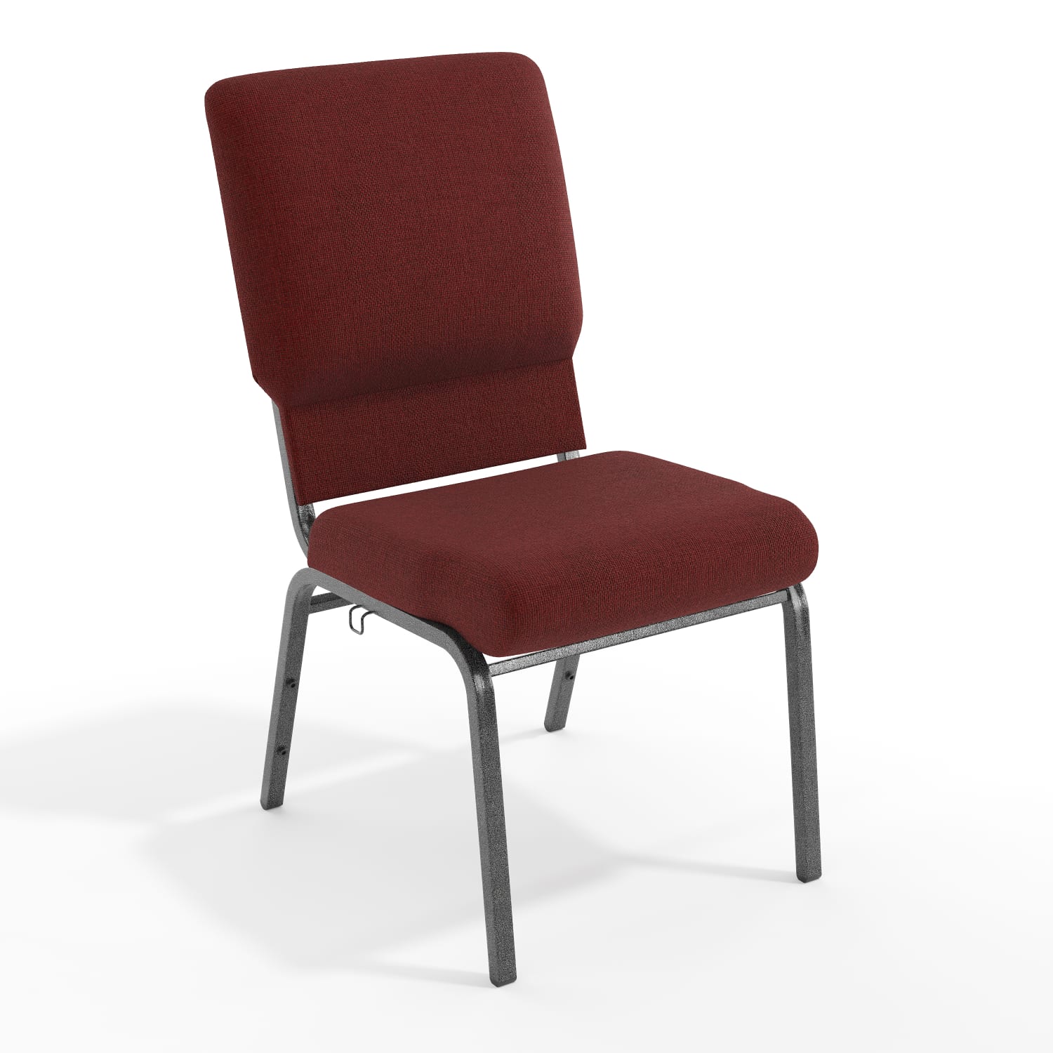 Flash Furniture Advantage Church Chair, Maroon/Silver Vein, PCHT185104