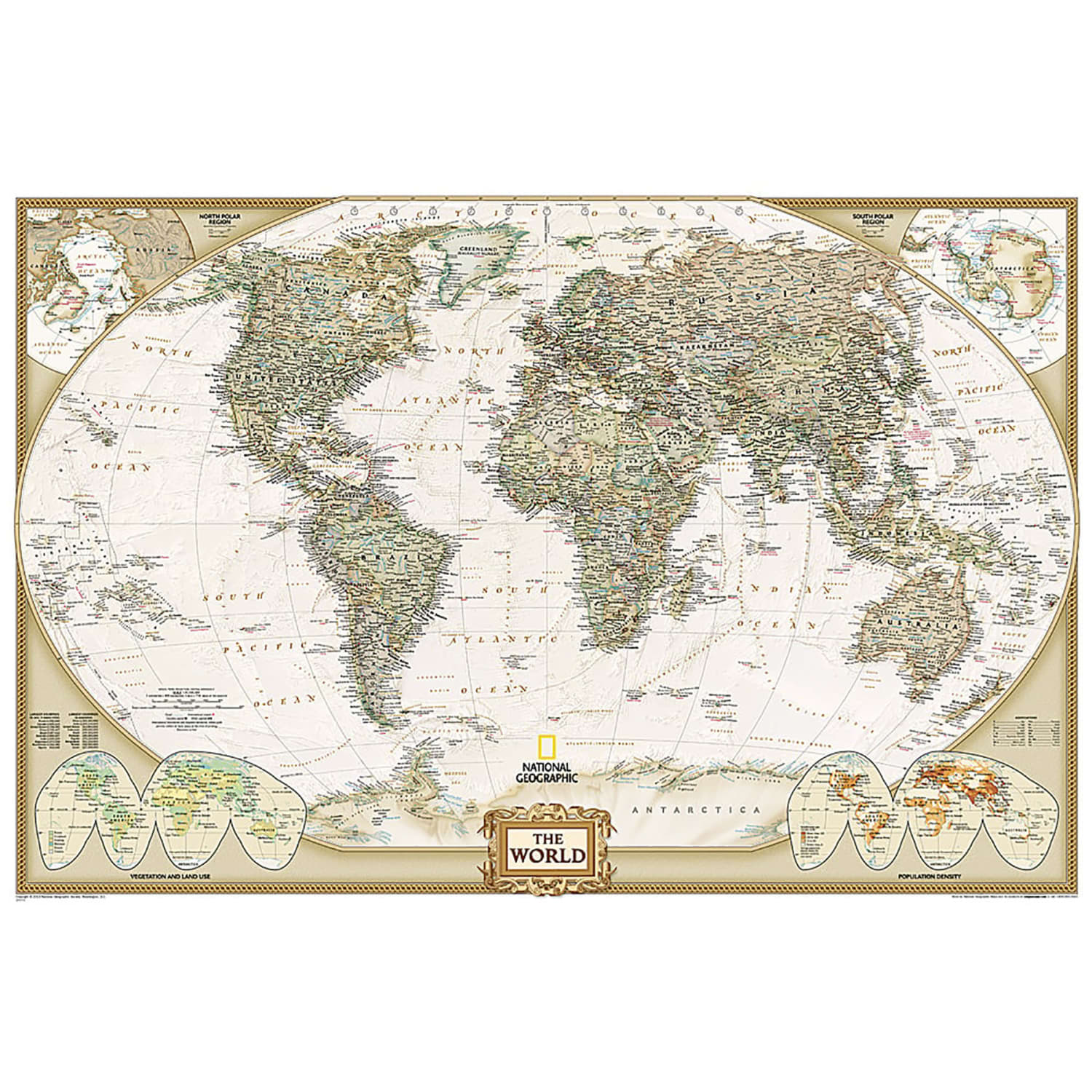 National Geographic World and United States Executive, Poster Size, Map Pack Bundle, 36in x 24in - Image 3