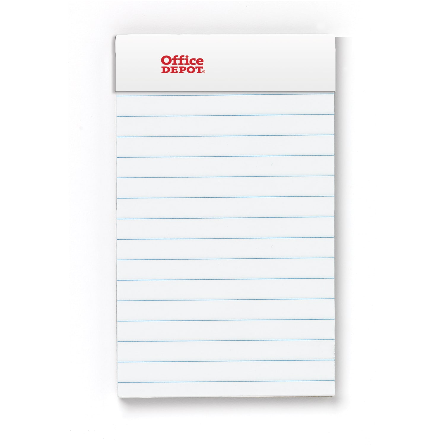 Office Depot Brand Mini Writing Pads, 3in x 5in, College Ruled, 50 Sheets, White, Pack Of 6 Pads - Image 3