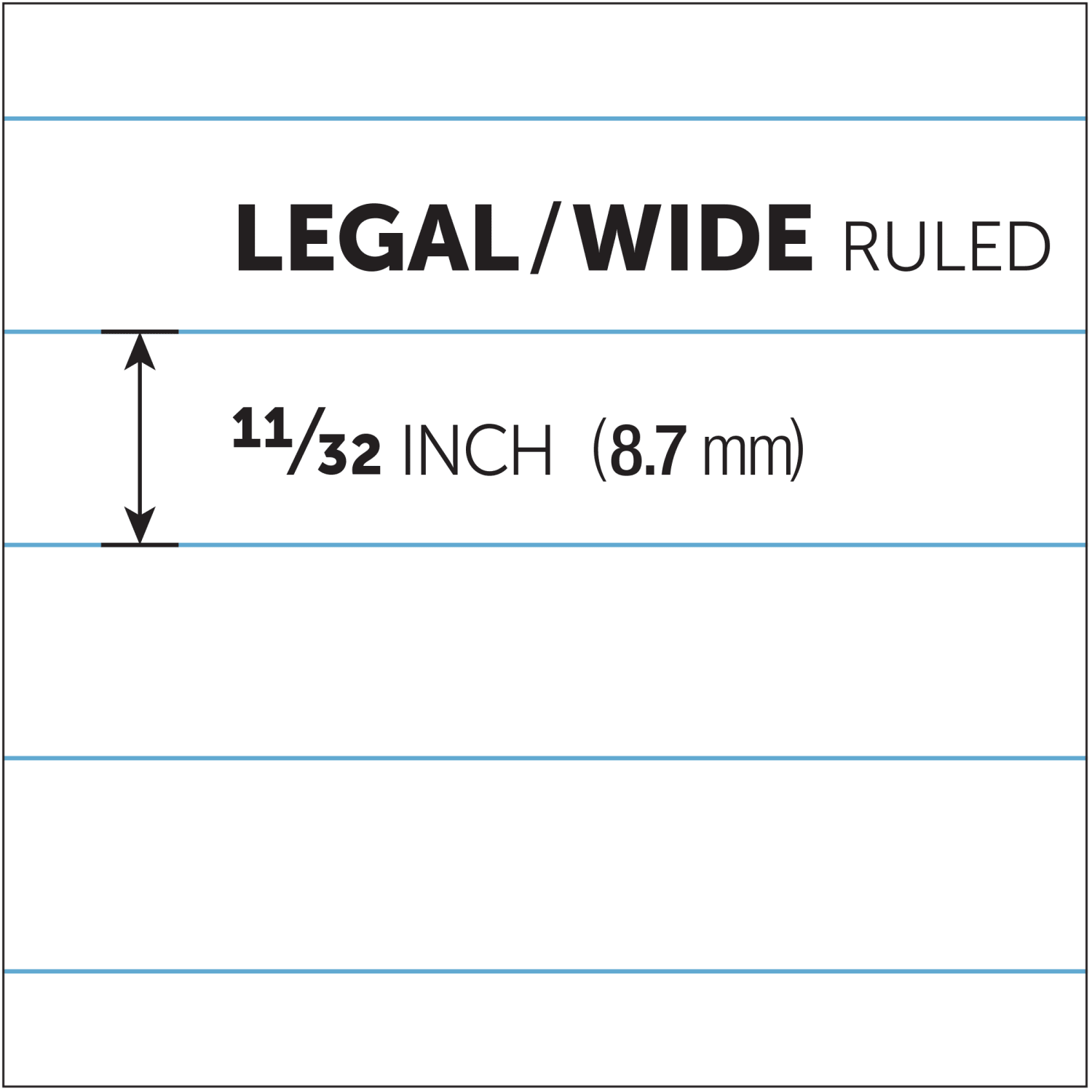Office Depot Brand Professional Writing Pads, 8 1/2in x 14in, Legal/Wide Ruled, 50 Sheets, White, Pack Of 4 - Image 6