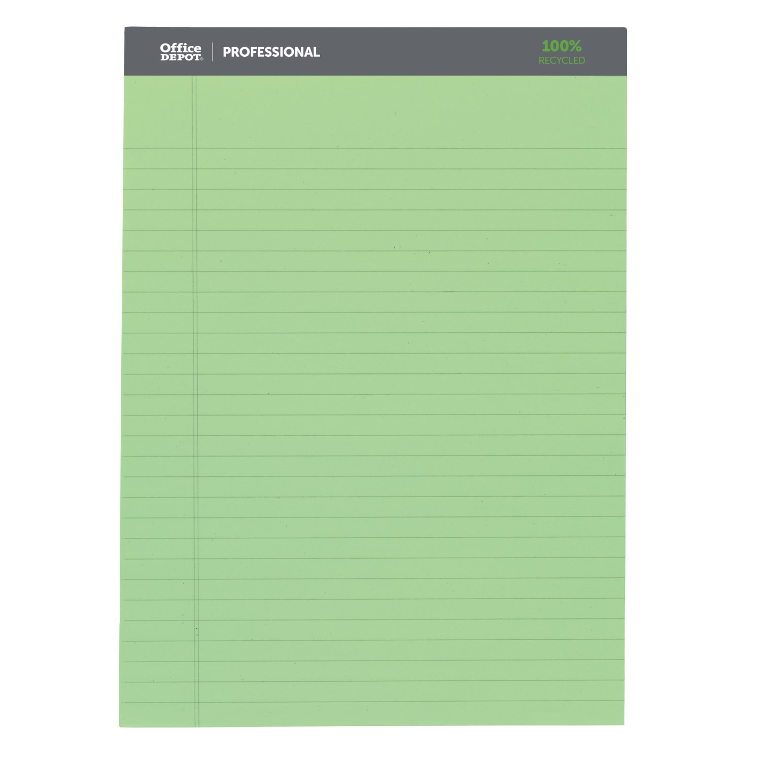 Office Depot Brand Professional Writing Pads, 8 1/2in x 11 3/4in, Legal/Wide Ruled, 50 Sheets, Assorted Colors, Pack Of 3 - Image 5