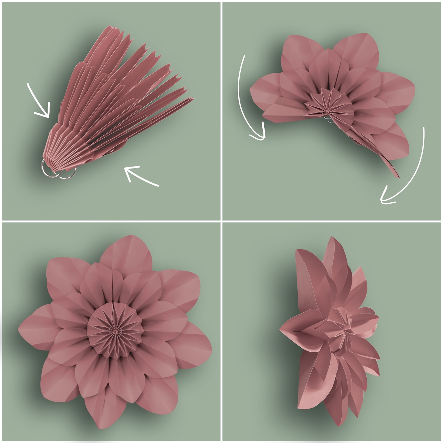 Teacher Created Resources Paper Flowers, Cottage Charm, Pack Of 4 Flowers - Image 4