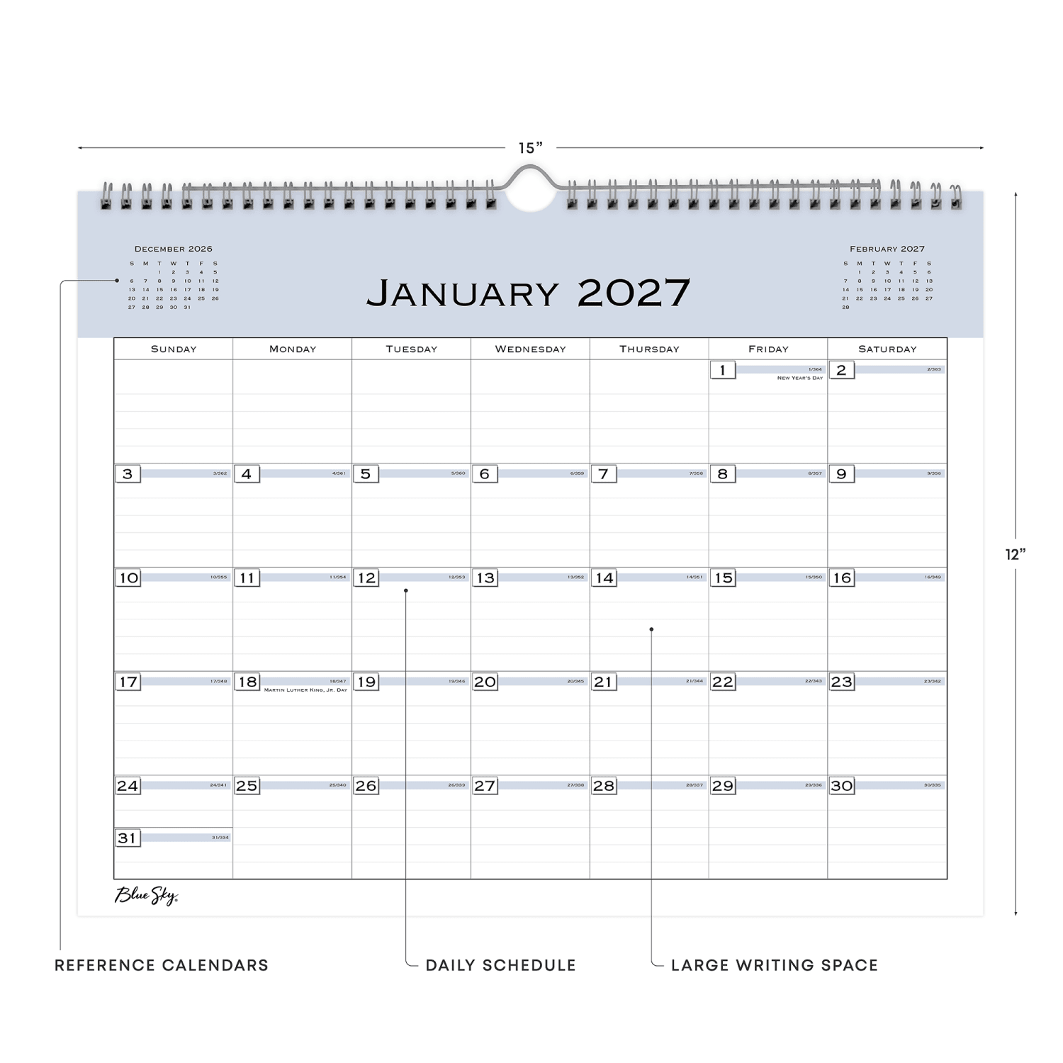 2027 Passages Standard Monthly Wall Calendar 15x12 - Image 4