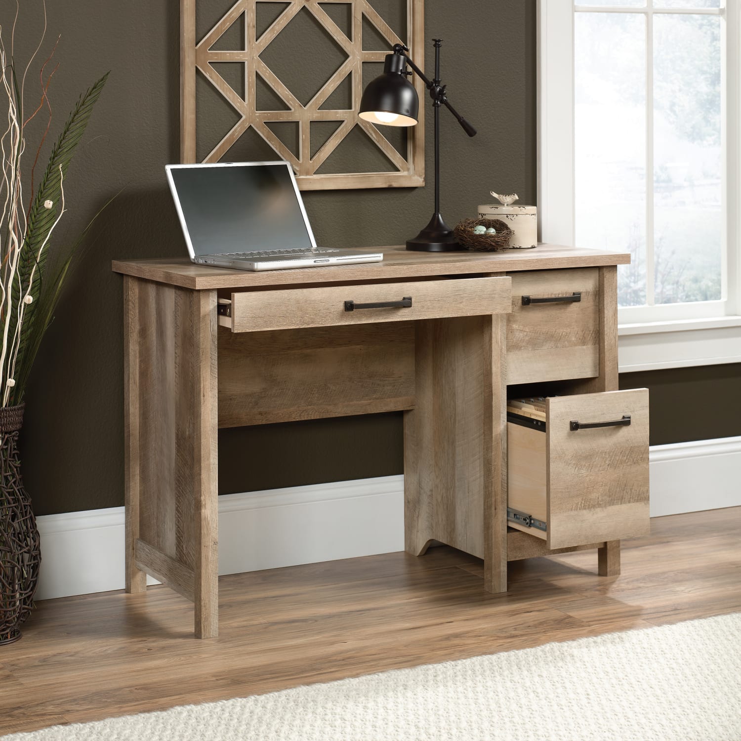 Sauder Cannery Bridge 43inW Computer Desk, Lintel Oak - Image 4