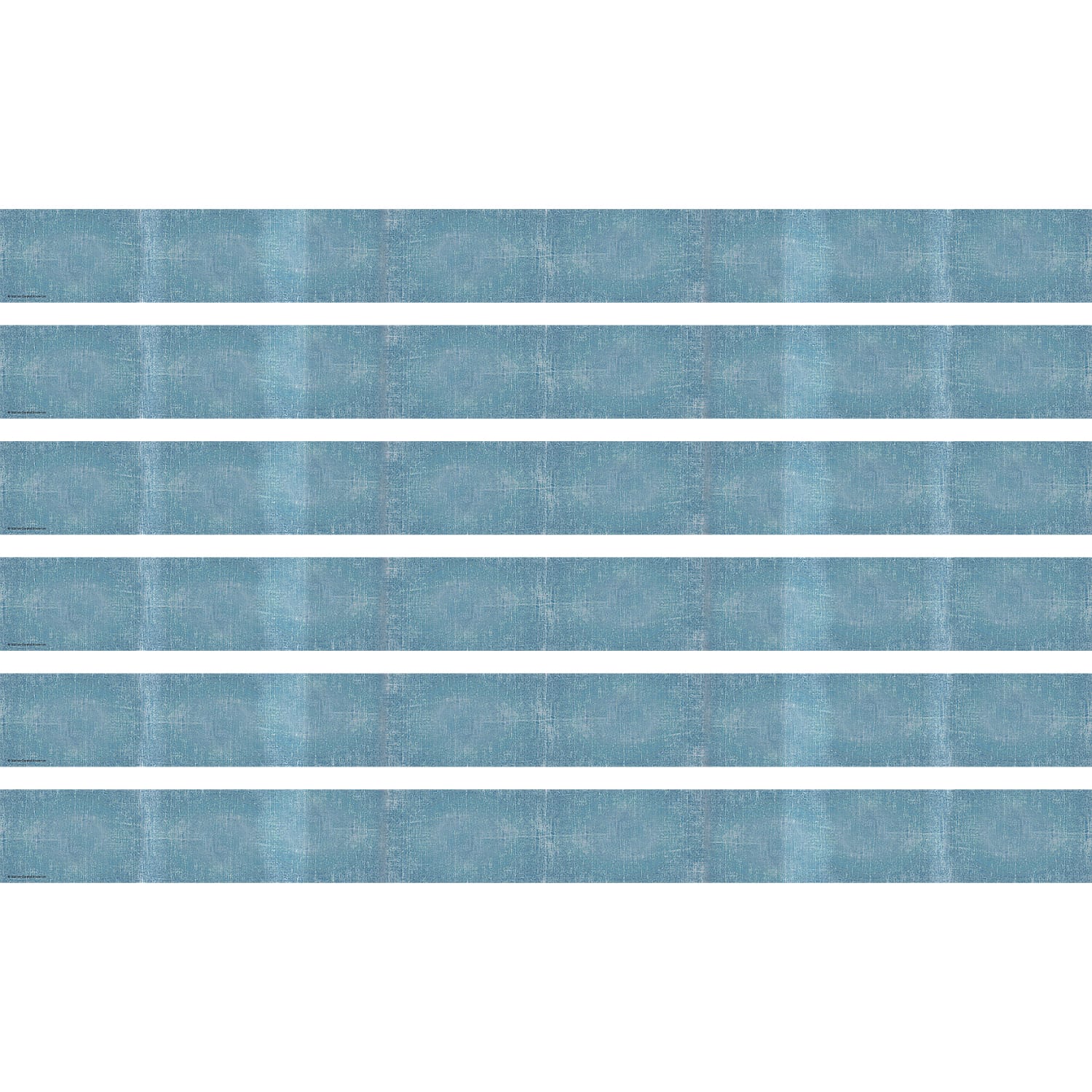 Teacher Created Resources Straight Border Trim, Moving Mountains Blue, 35ft Per Pack, Set Of 6 Packs