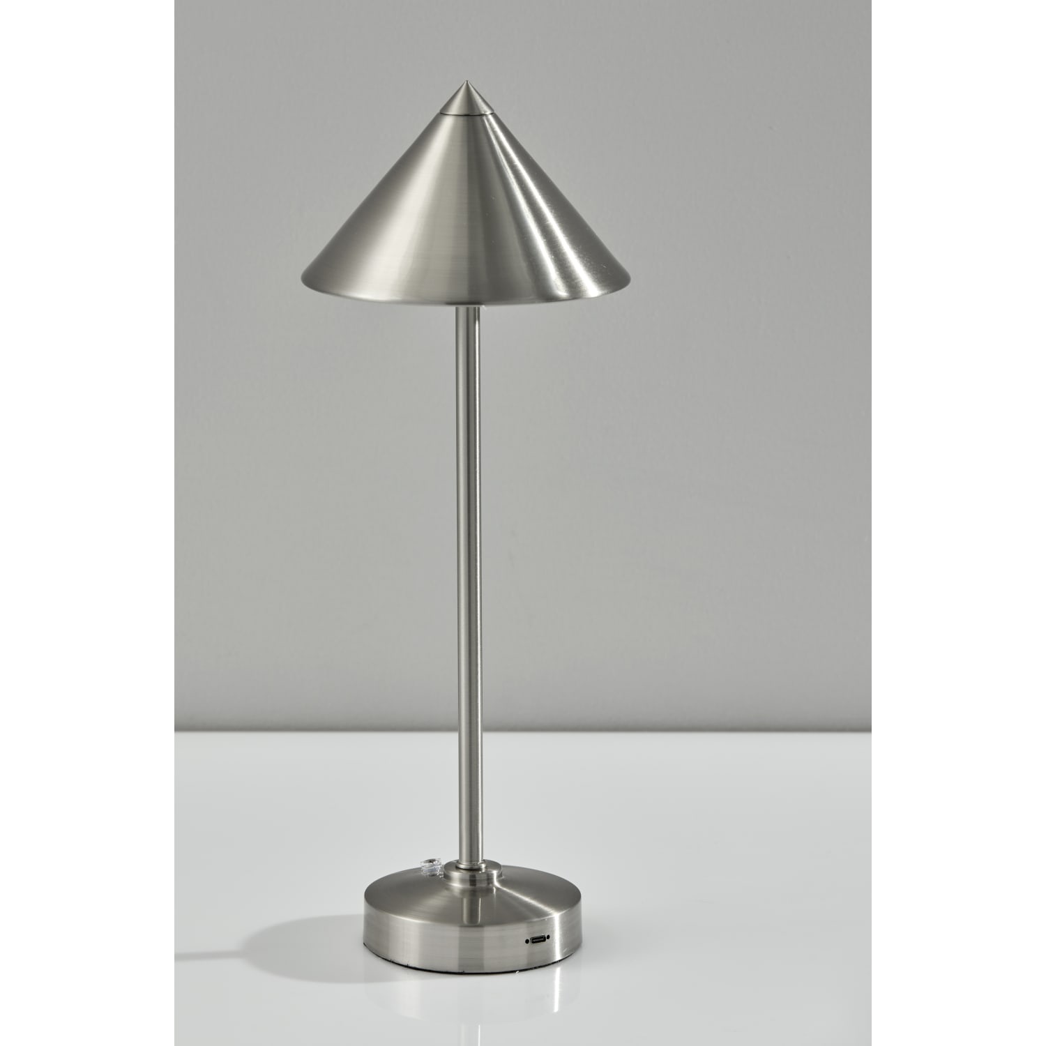 Adesso Ritchie LED Cordless Indoor/Outdoor Table Lamp, 16inH, Brushed Steel - Image 4