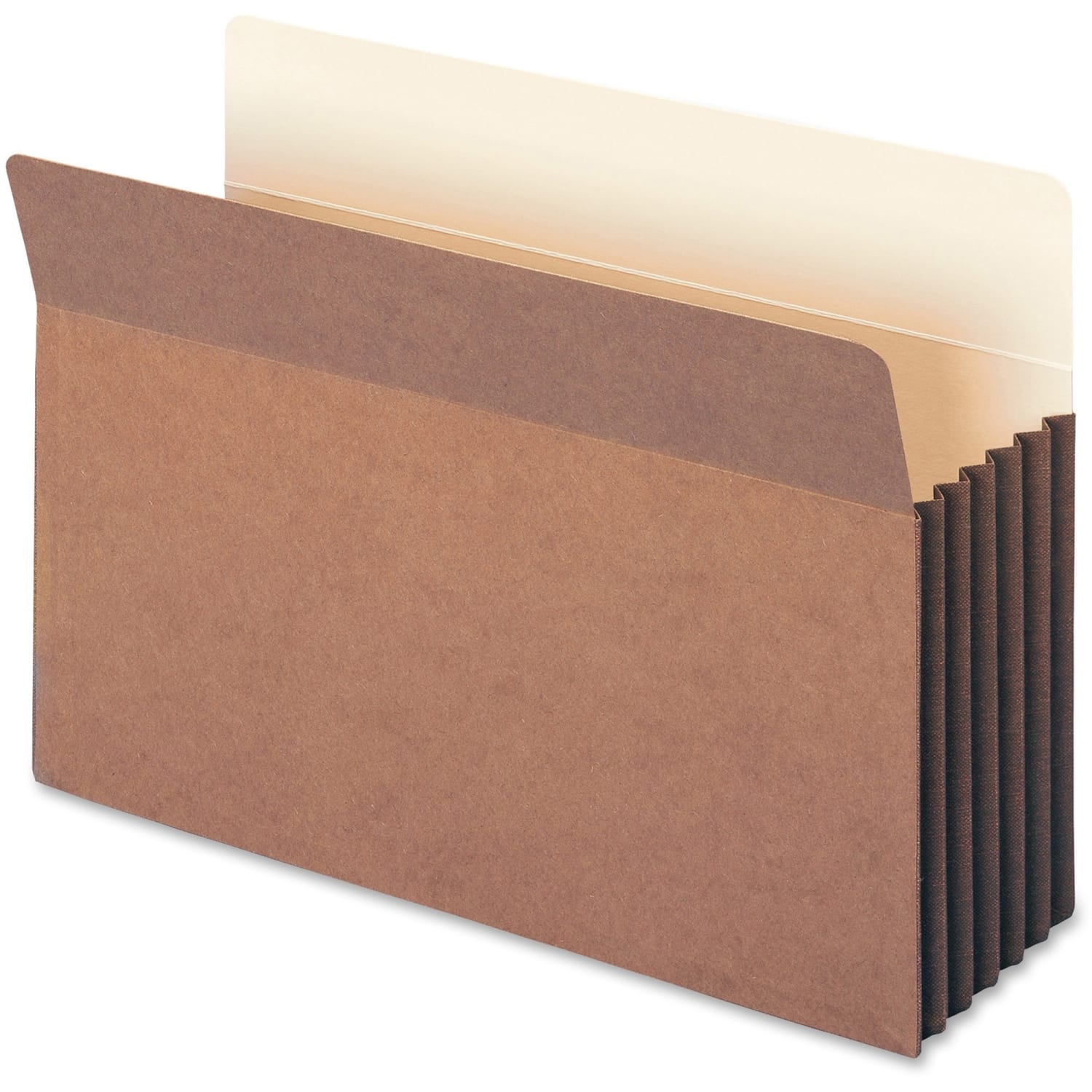 Smead Easy-Access Top-Tab Tyvek File Pockets, Legal Size, 5 1/4in Expansion, 30% Recycled, Redrope, Box Of 10