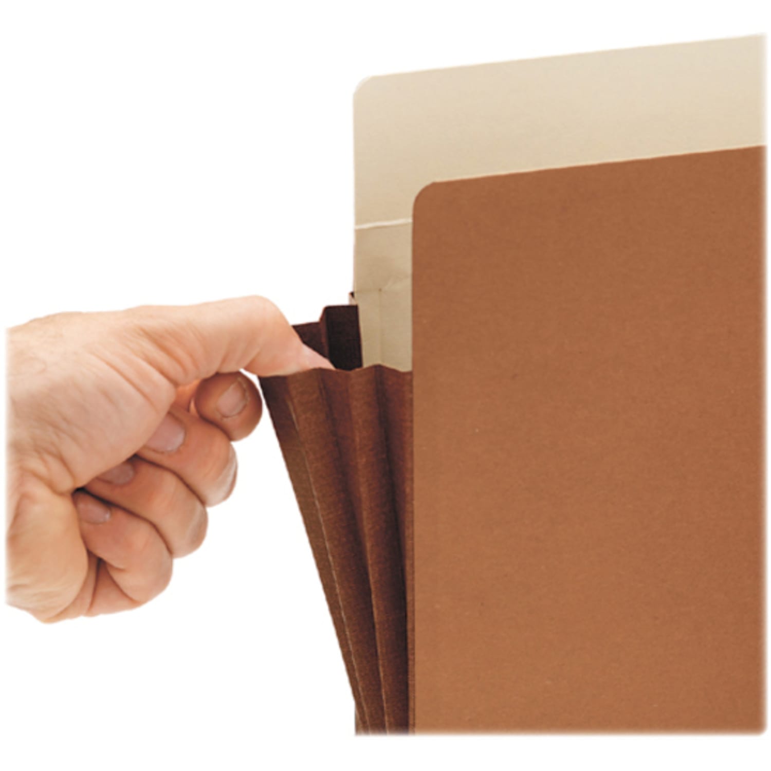Smead Easy-Access Top-Tab Tyvek File Pockets, Legal Size, 5 1/4in Expansion, 30% Recycled, Redrope, Box Of 10 - Image 6