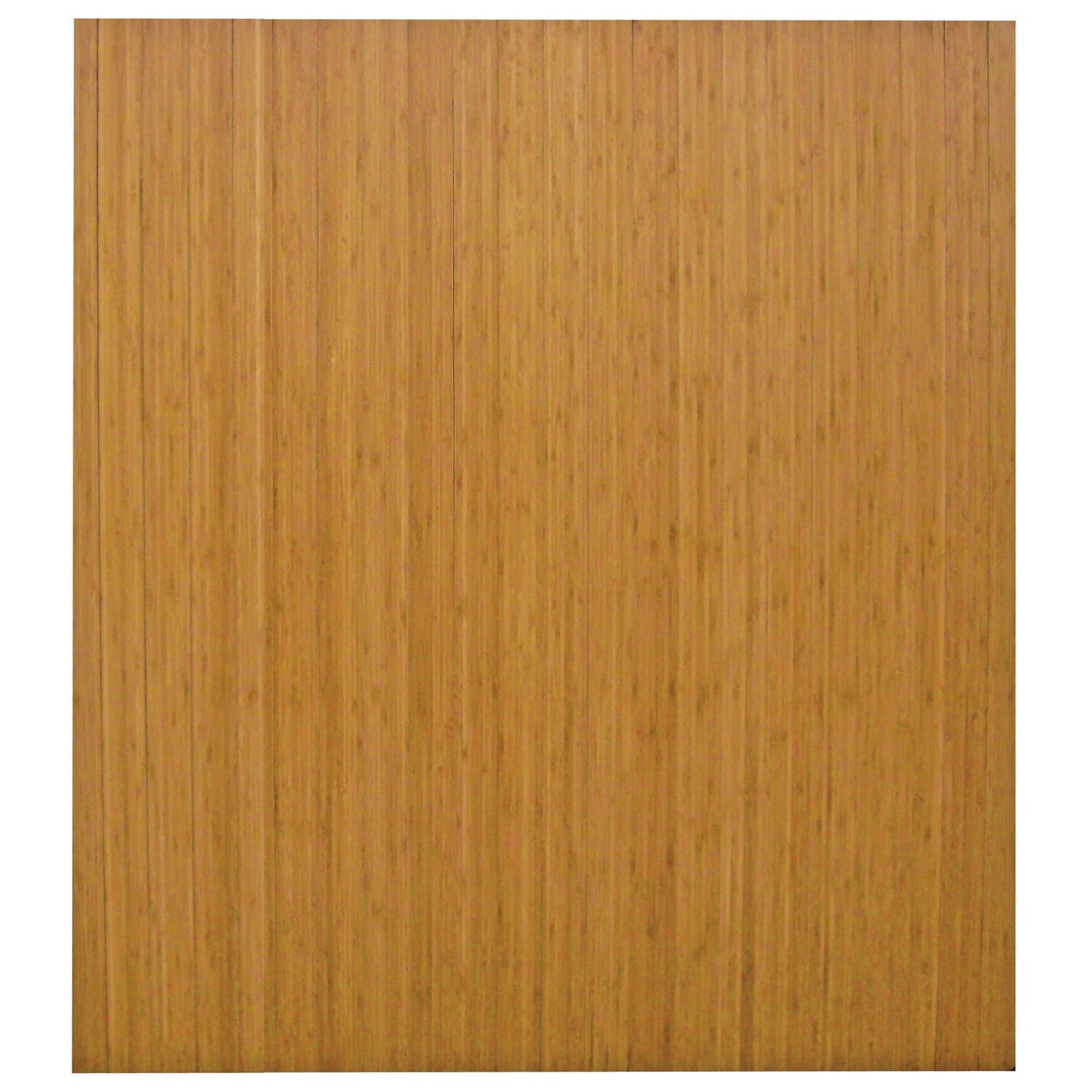 Anji Mountain Bamboo Roll-Up Chair Mat, 48in x 42in, 1/4in-Thick, Natural