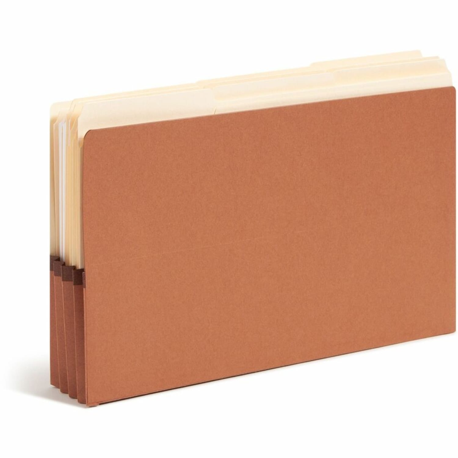 Smead Redrope End-Tab File Pockets, Legal Size, 3 1/2in Expansion, 30% Recycled, Redrope, Box Of 10 - Image 4