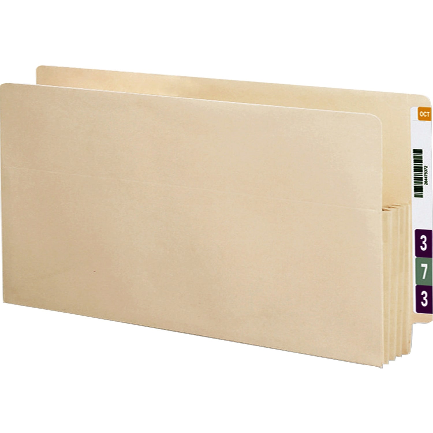 Smead End-Tab File Pockets, Letter Size (8 1/2in x 11in), 3 1/2in Expansion, Manila, Box Of 25 - Image 3