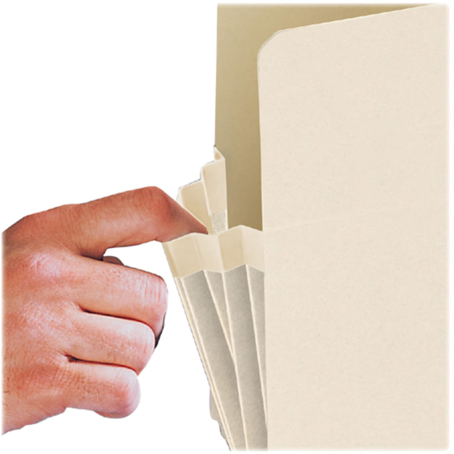 Smead End-Tab File Pockets, Letter Size (8 1/2in x 11in), 3 1/2in Expansion, Manila, Box Of 25 - Image 4