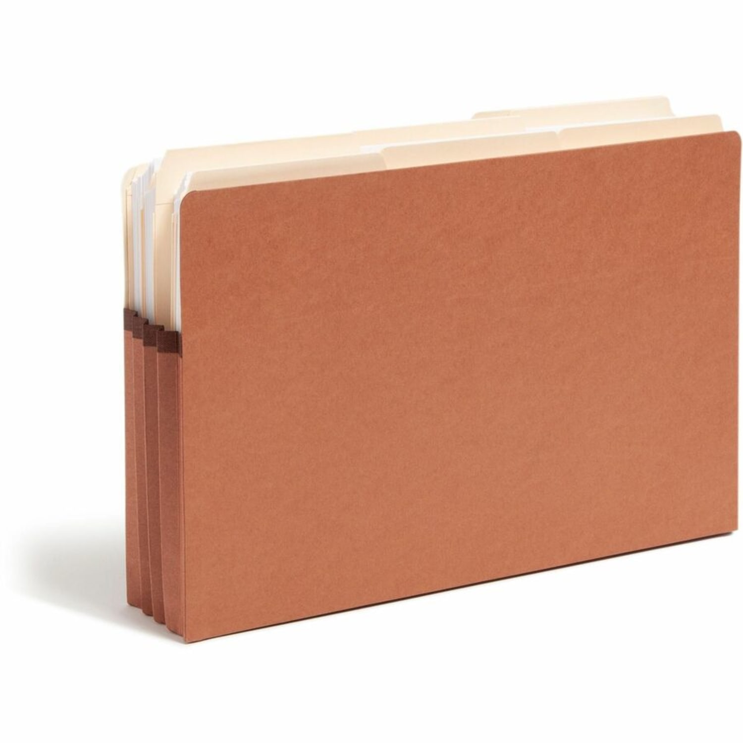 Smead 2/5-Cut Top-Tab File Pockets, Legal Size, 3 1/2in Expansion, 30% Recycled, Redrope, Box Of 25 - Image 4