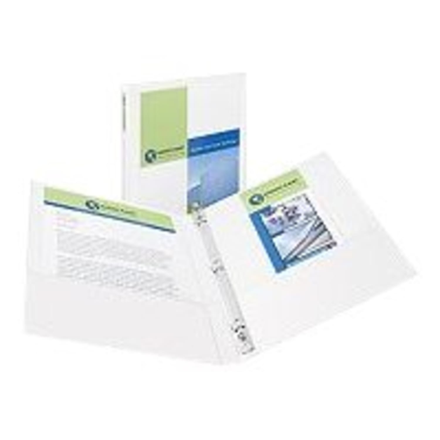 Avery Showcase View 3-Ring Binder, 1/2in Round Rings, White - Image 3