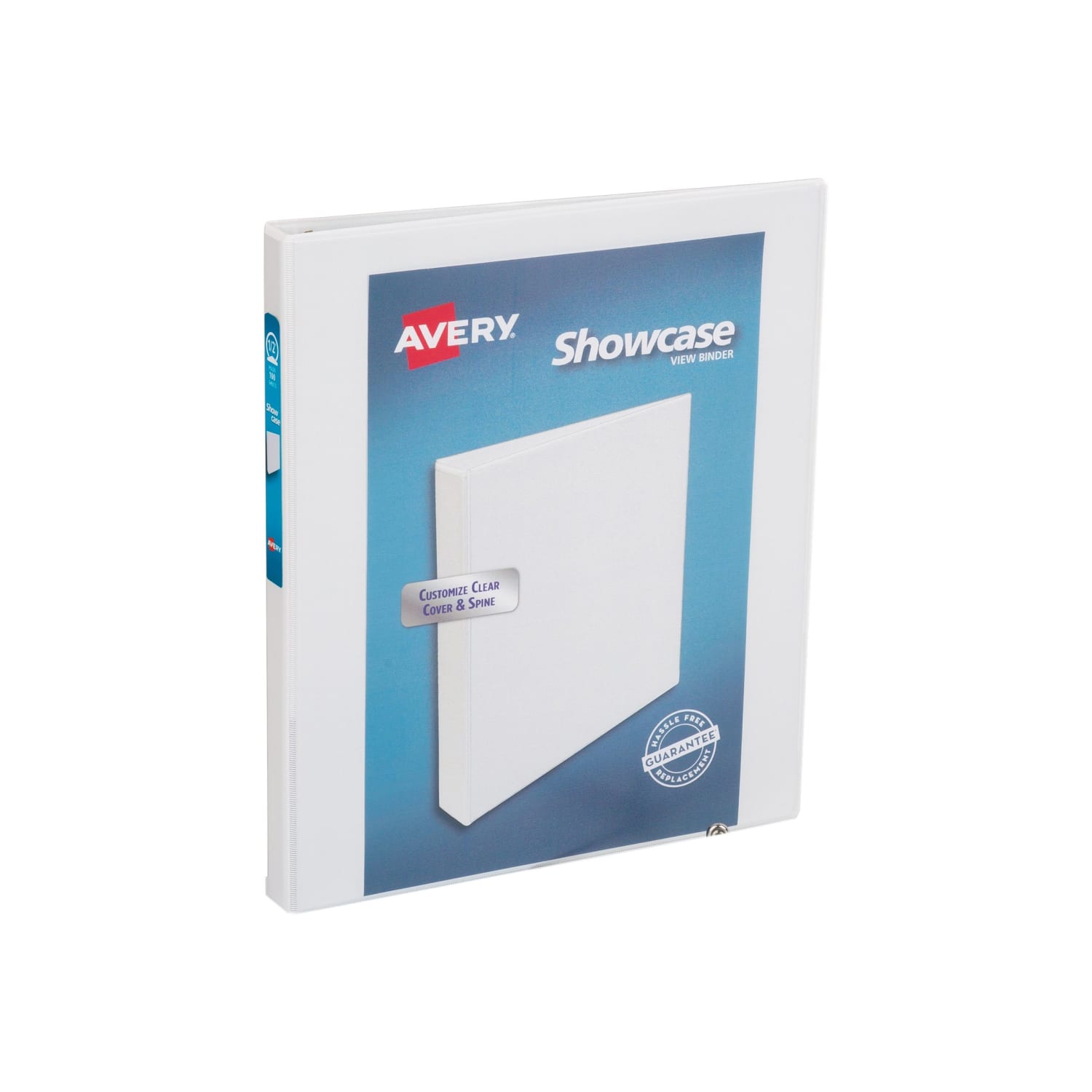 Avery Showcase View 3-Ring Binder, 1/2in Round Rings, White - Image 4
