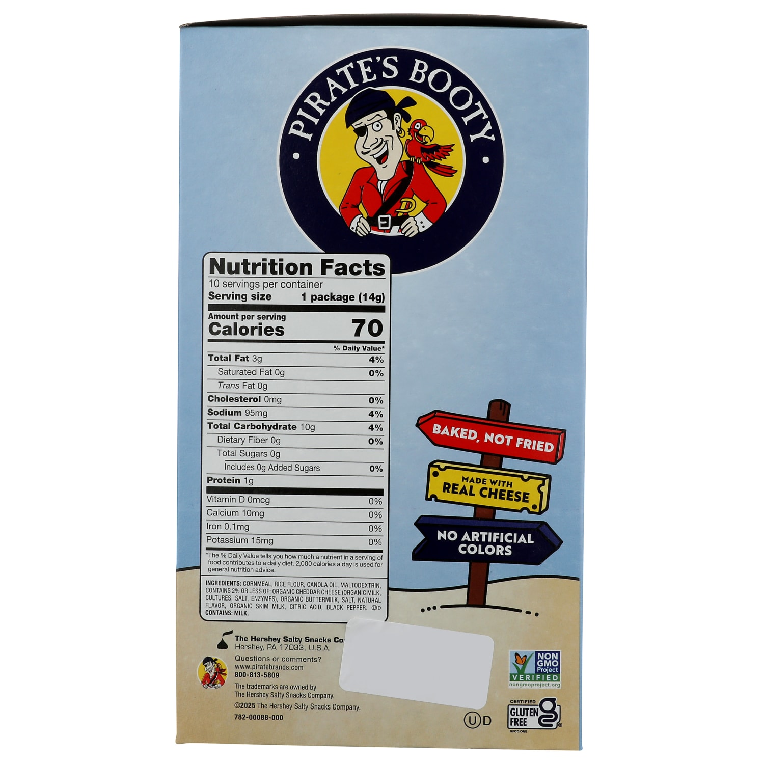 Pirates Booty Popcorn, Aged White Cheddar, 0.5 Oz, Total Qty 40 - Image 4
