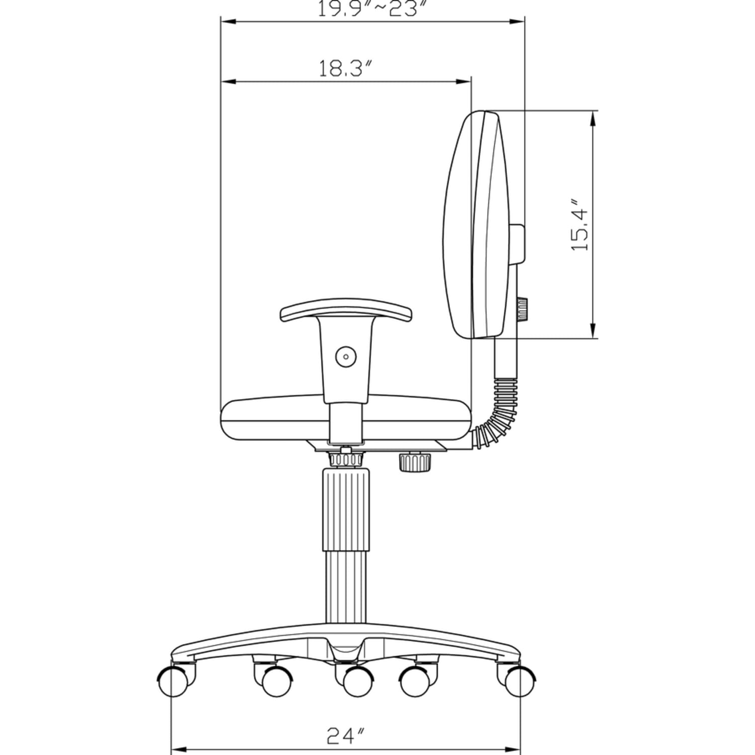 Lorell Millenia Pneumatic Task Chair Removeable Arms Black PopularChairscom Lorell Millenia Pneumatic Task Chair Removeable Arms Black PopularChairscom