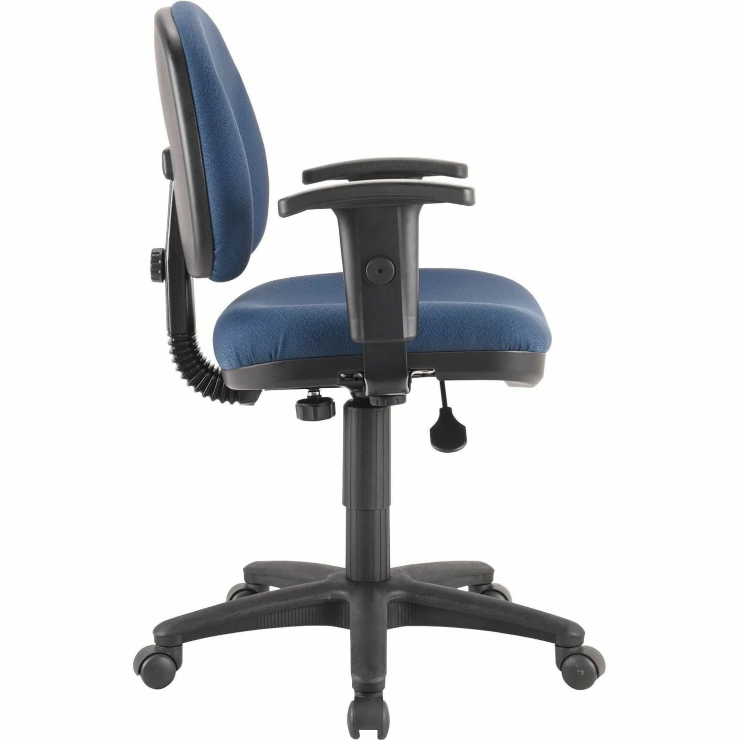 Lorell Millenia Pneumatic Task Chair, Removeable Arms, Blue - Image 5