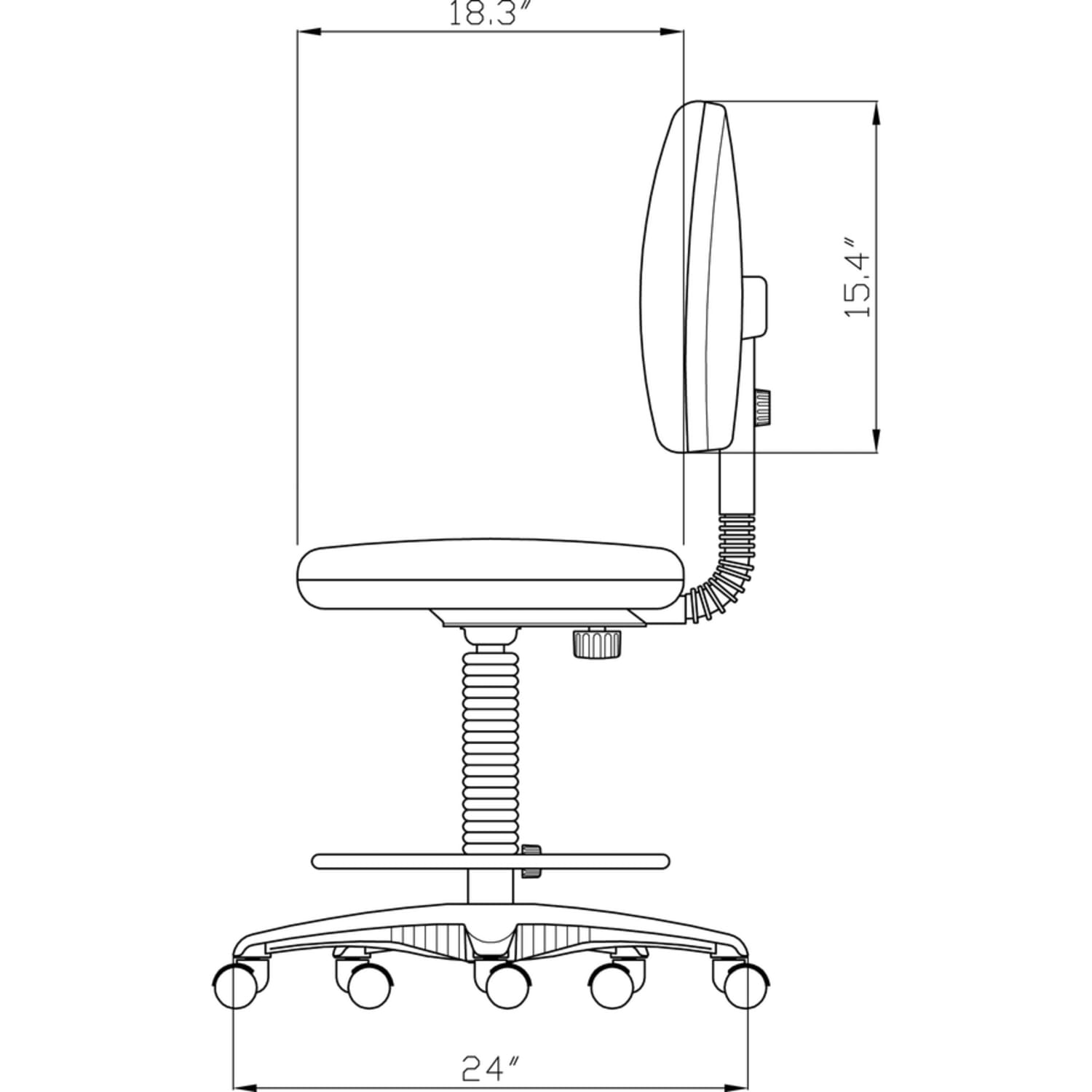 Lorell Millenia Pneumatic Task Stool Black PopularChairscom Lorell Millenia Pneumatic Task Stool Black PopularChairscom