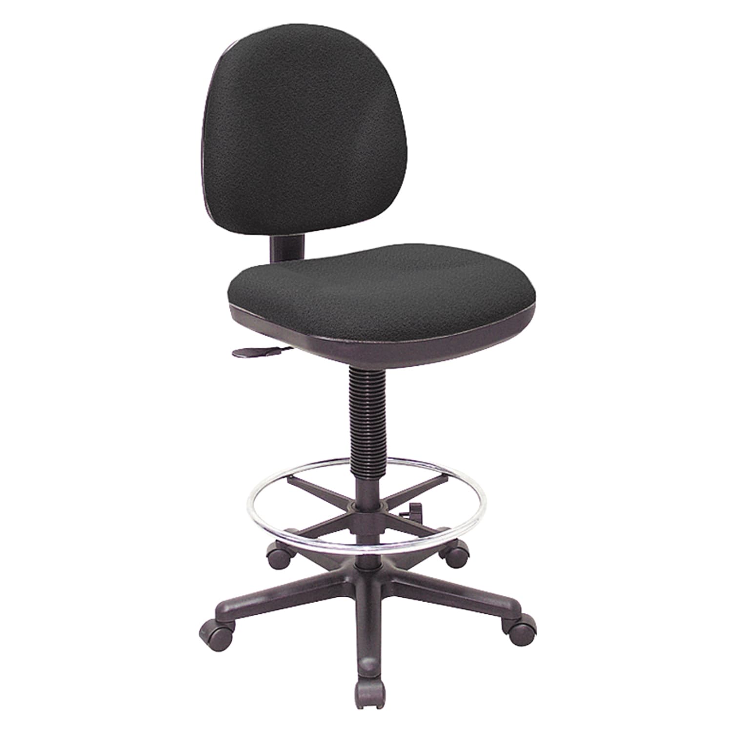 Lorell Millenia Pneumatic Task Stool, Black