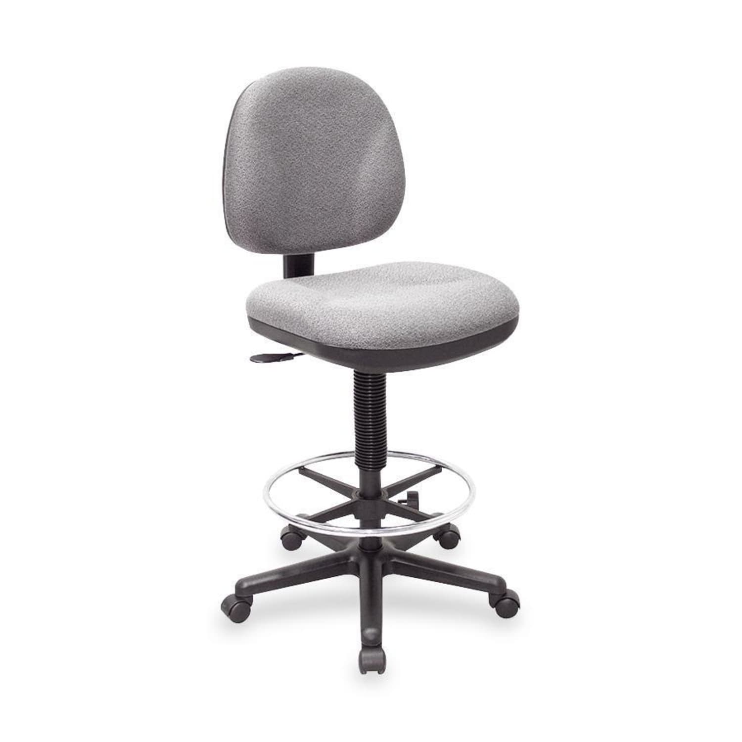 Lorell Millenia Pneumatic Task Stool, Gray - Image 3