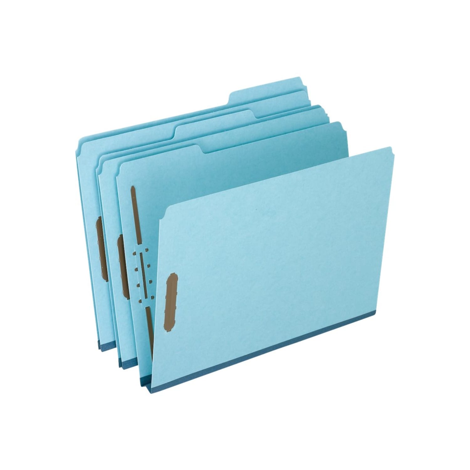 Pendaflex Heavy-Duty Pressboard Folders With Embossed Fasteners, Letter Size, 100% Recycled, Blue, Pack Of 25 - Image 3