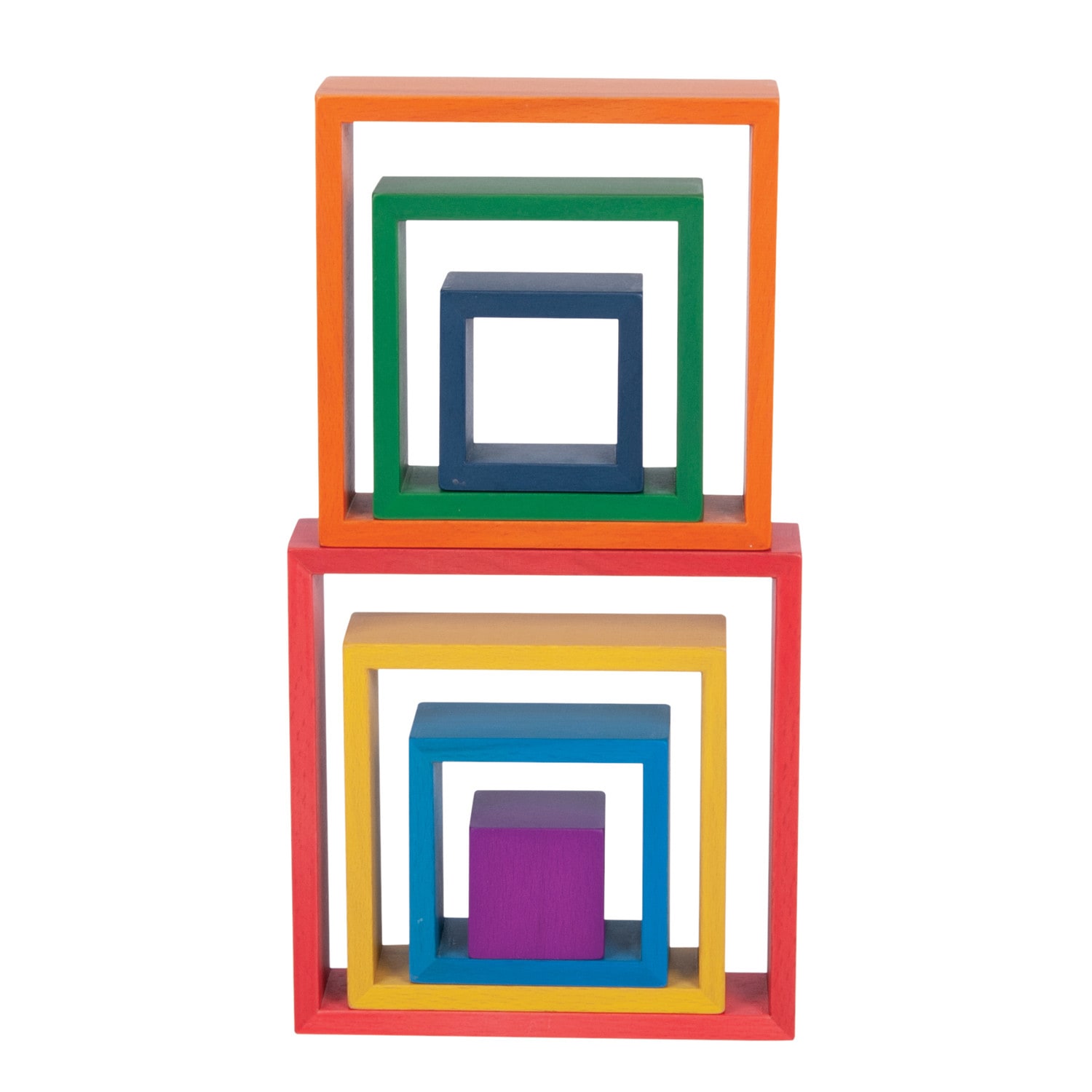 Tickit Wooden Rainbow Architect Squares, Set Of 7 - Image 5