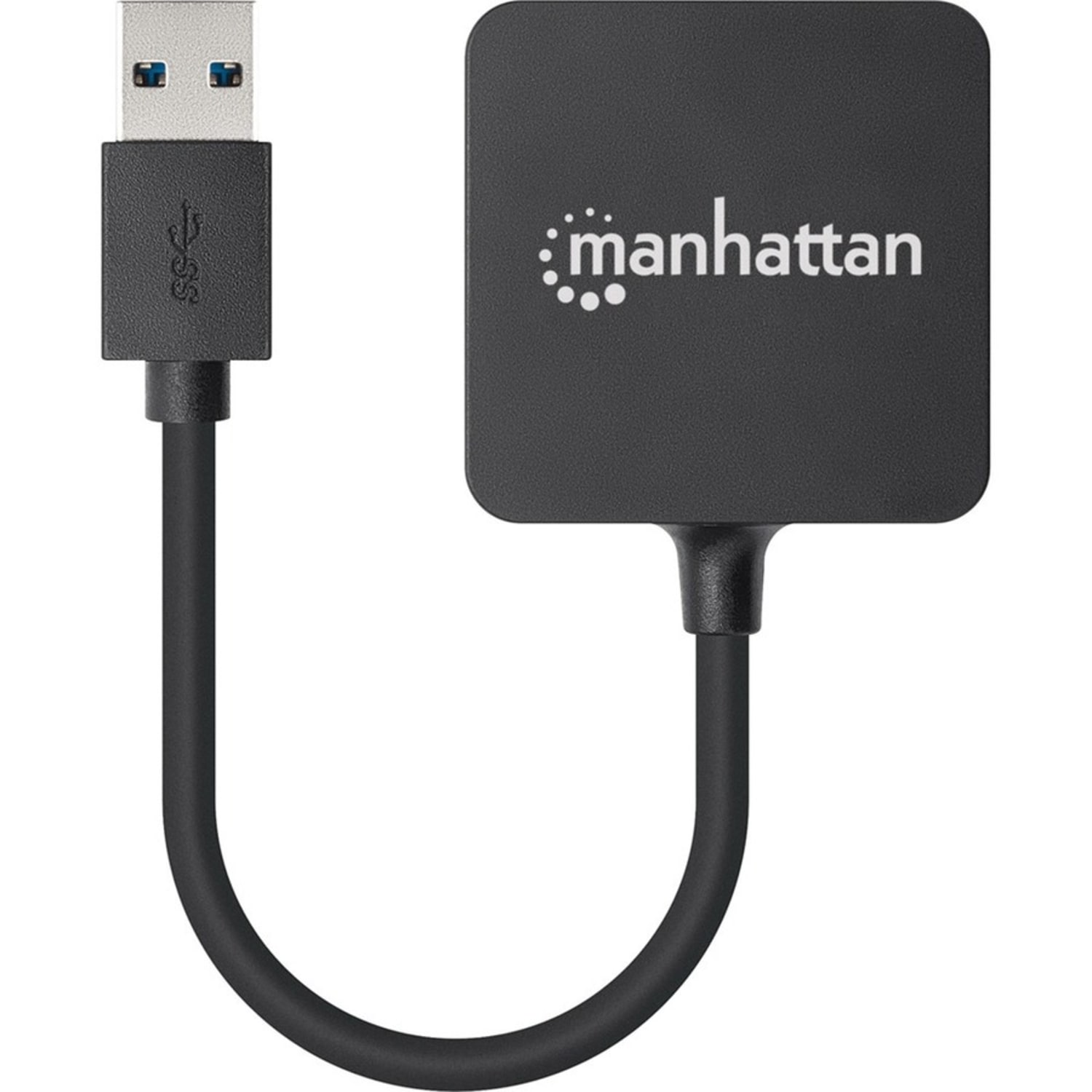 Manhattan SuperSpeed USB 3.0 Hub, 13/16inH x 1-13/16inW x 2-1/4inD, Black, ICI162296 - Image 5