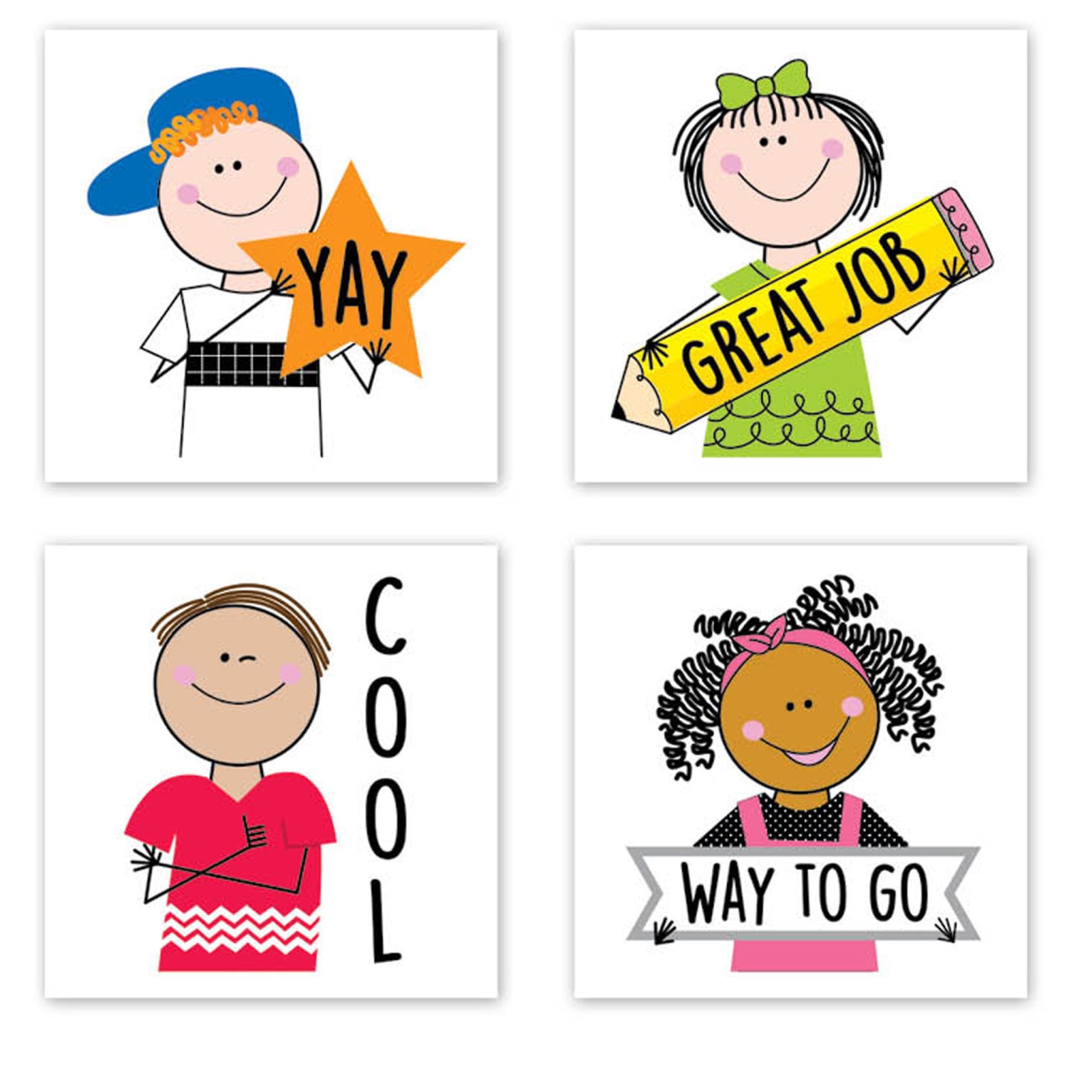 Creative Teaching Press Reward Stickers, 1-1/2in, Kids, 60 Stickers Per Pack, Set Of 6 Packs - Image 4