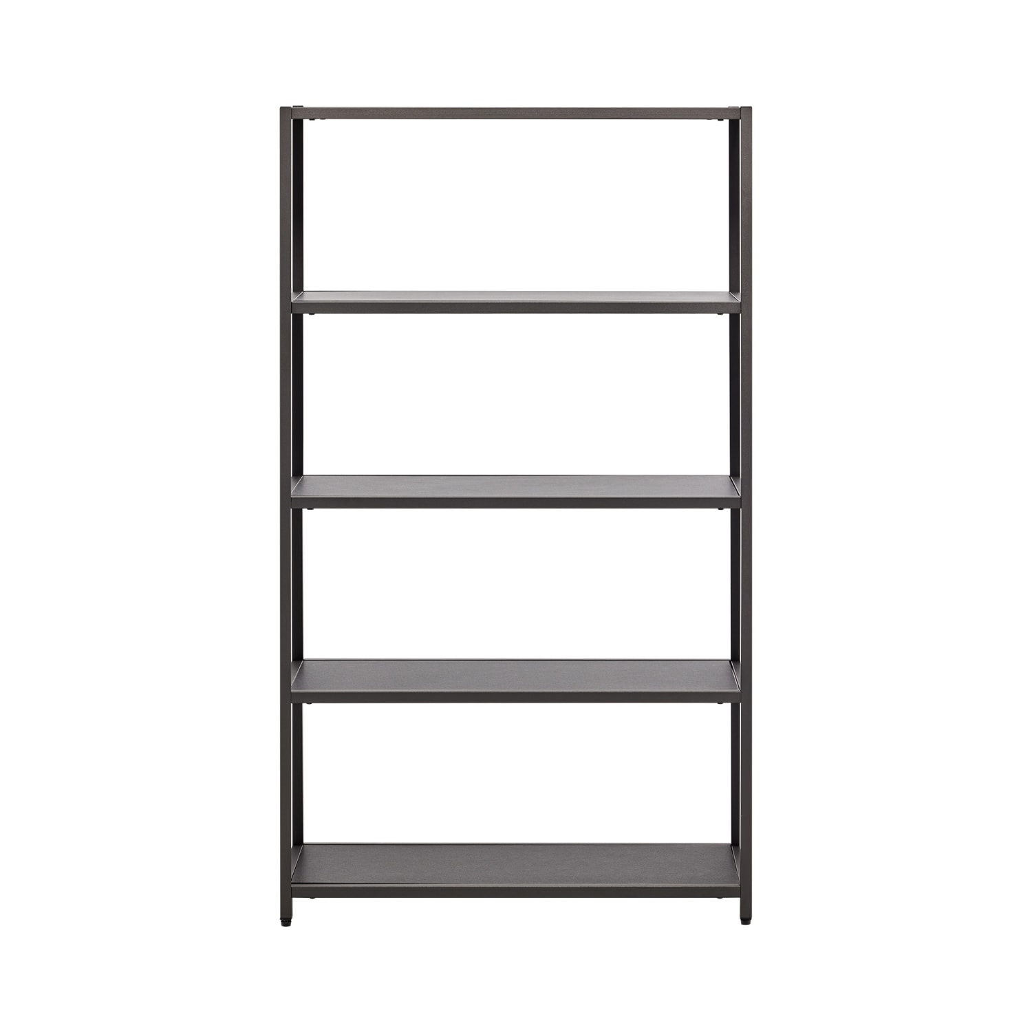 VARI 5-Tier Open Shelf, 55-1/2inH x 30-1/2inW x 13-1/2inD, Black - Image 3
