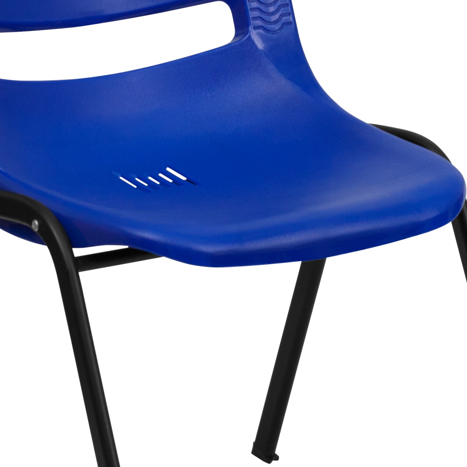 Flash Furniture HERCULES Series Ergonomic Shell Stack Chair BlueBlack PopularChairscom