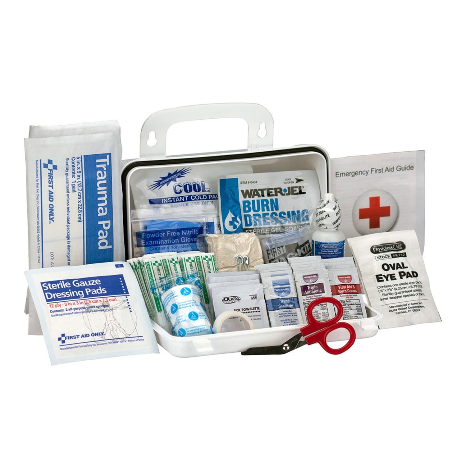 First Aid Only 10-Person Bulk First Aid Kit, White, 71 Pieces - Image 4